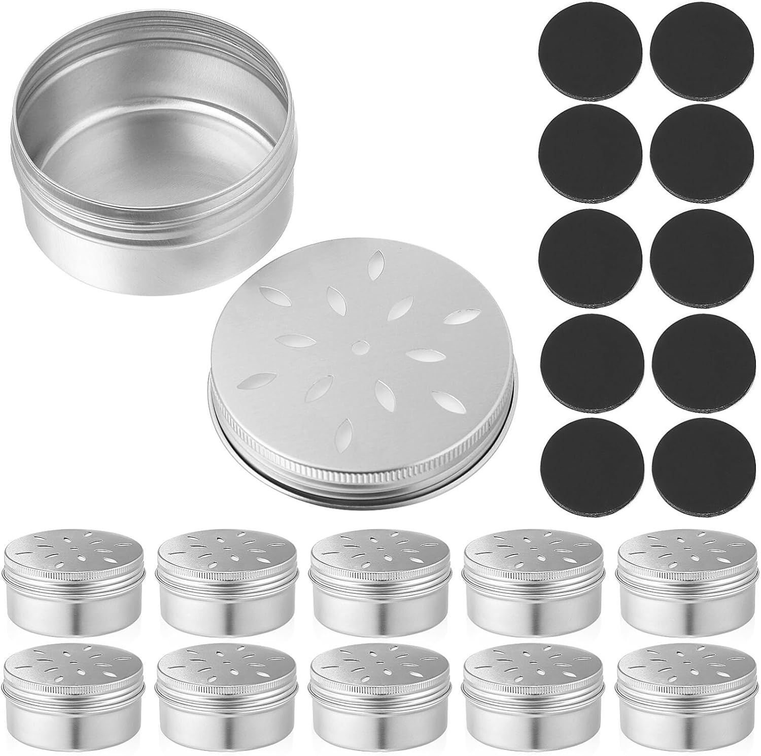 Mipcase Pack of 10 Dog Fragrance Training Box: Dog Fragrance Holder Dog Nose Metal Container Aluminium Agility Training Equipment Dog Fragrance Work Cans with Magnetic Dots image number 5