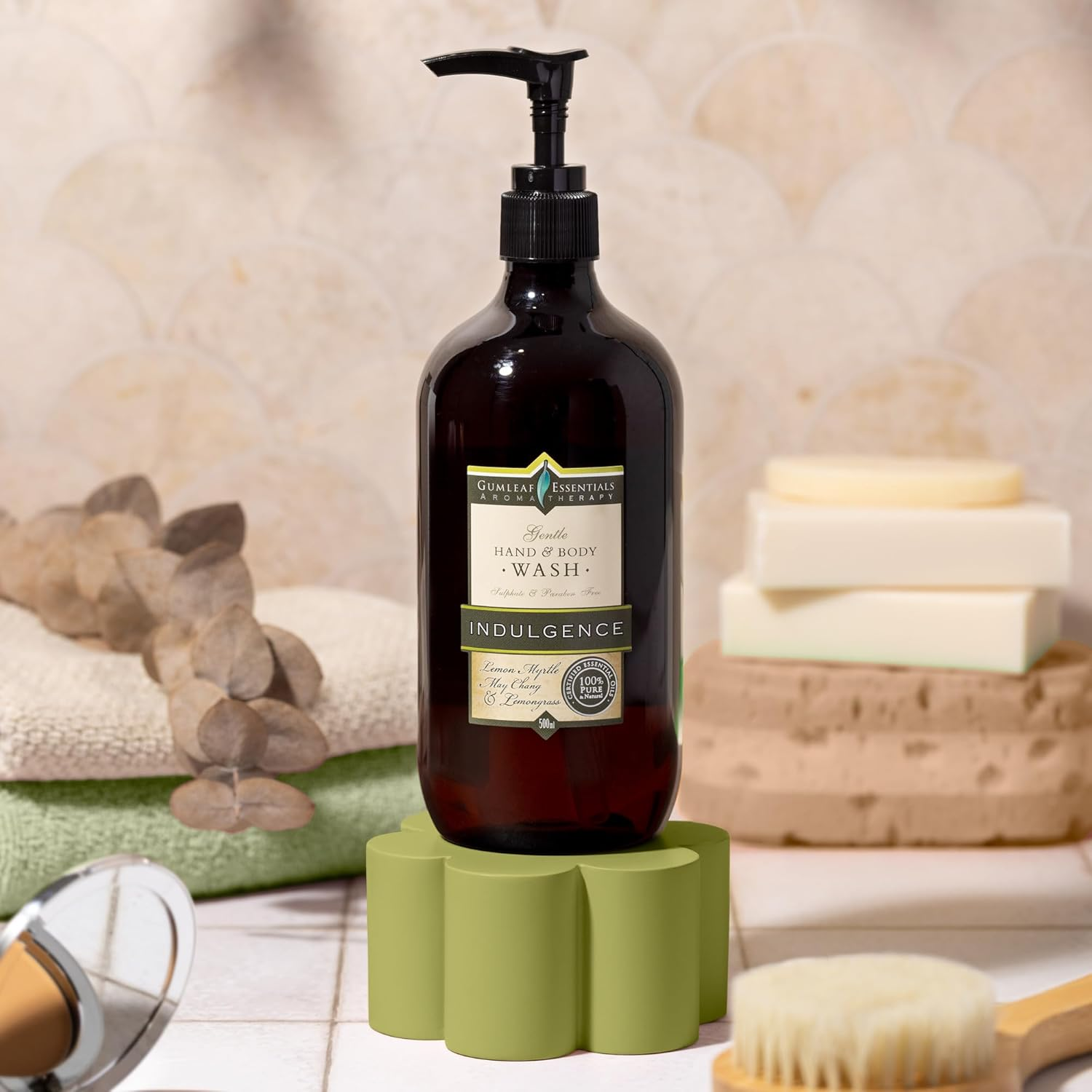 Gumleaf Essentials Indulgence Hand & Body Wash - 500Ml, Australian Made & Owned, Cruelty Free & Vegan, 100% Pure & Natural image number 1