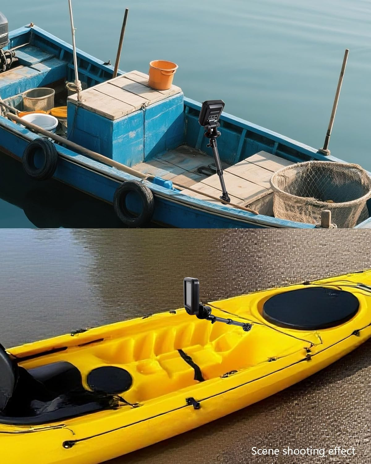 Carbon Fiber Double Socket Arm - Telescopic Extension from 10 to 13.8 Inches, Adjustable Lightweight Arm Compatible with RAM B Size Mounts & Standard 1&rdquo;(25Mm) Ball Components image number 5