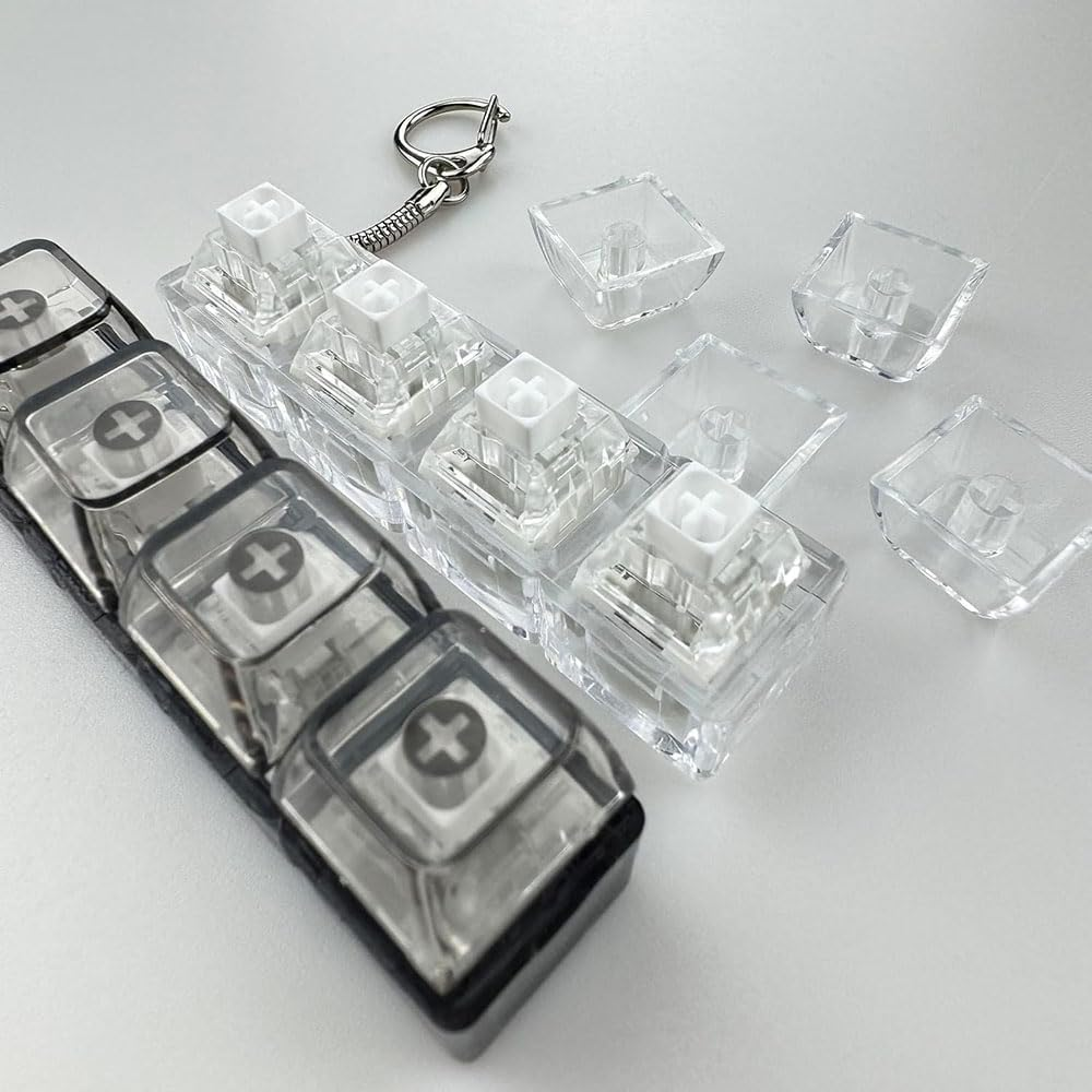 30Pcs Kailh Box White Clicky Mechanical Keyboard Switches, 45Gf Pre Lubed Tactile Switches, Dustproof and Waterproof, 3 Pin RGB SMD, Smooth and Durable White Switches for Custom Keyboards image number 4