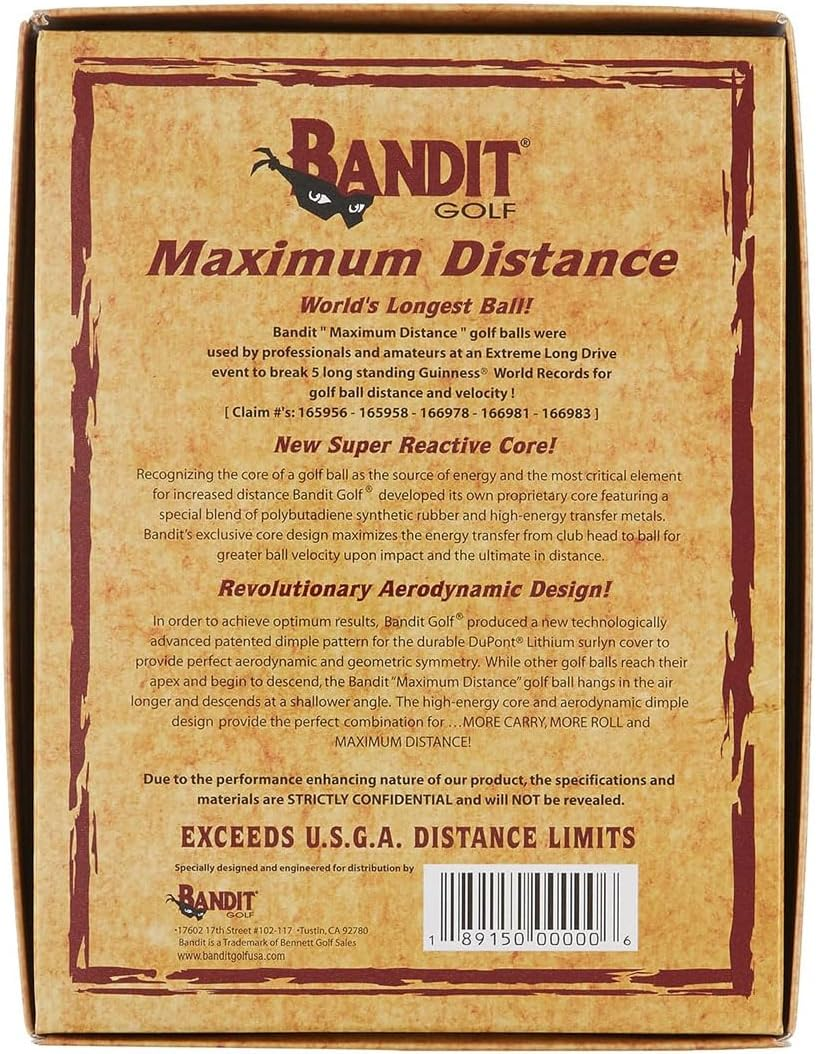 Bandit Maximum Distance Golf Balls image number 3