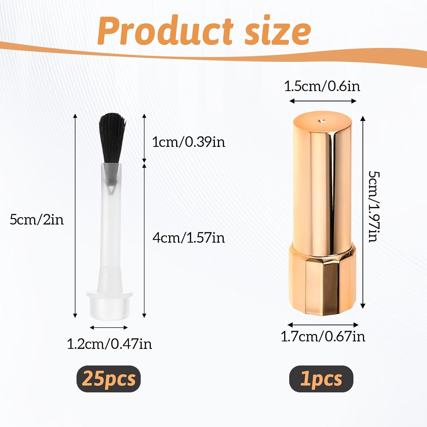 Replacement Nail Polish Brush Kit, 26 PCS Disposable Nail Polish Brush Powder Liquid Fingernail Replacement Brushes Bristles Nail Brushes with Handle for Nail Art Design Gel Polish Acrylic Application image number 4