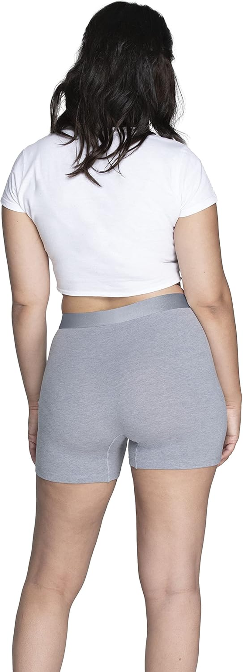 Fruit of the Loom Women'S 360&deg; Stretch Underwear, High Performance Stretch for Effortless Comfort, Available in plus Size, Cotton Blend - Boxer Brief - 4 Pack image number 2