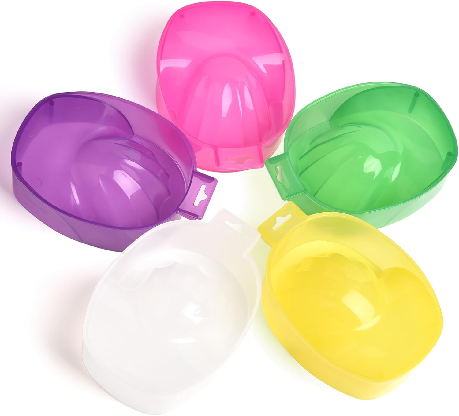 KADS Nail Art Translucent Acrylic Nail Soaking Bowl 5 Colors to Choose Soften the Dead Skin Wash and Clean the Hands Soak with Nourishing Liquid (Pink) image number 6