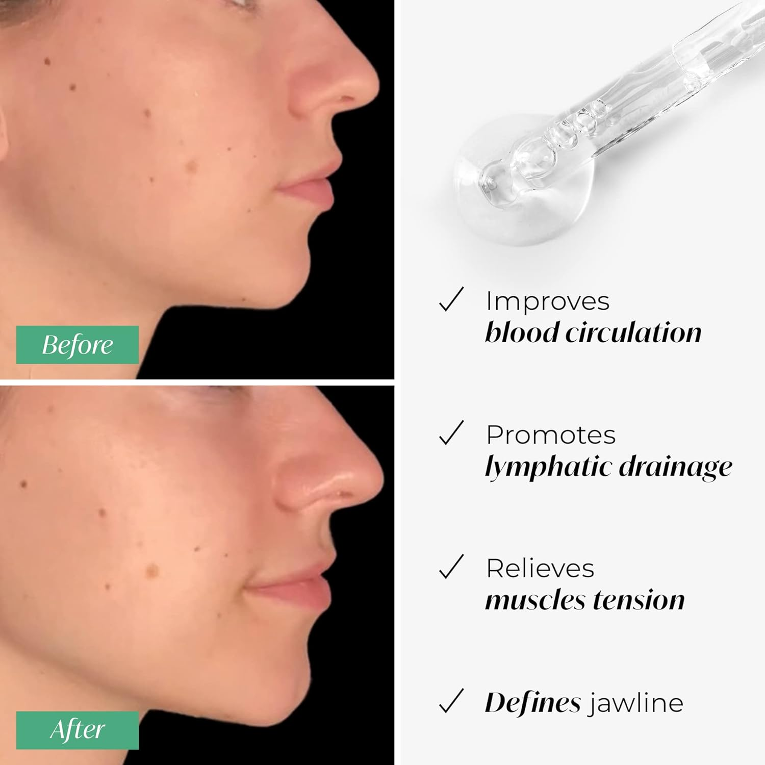 Plantifique Gua Sha Facial Tools by - anti Aging Guasha Massage Tool - Jawline Sculptor - Guasha Tool for Face - Face Sculpting Tool for Your Skincare Routine - Jade Gua Sha image number 3