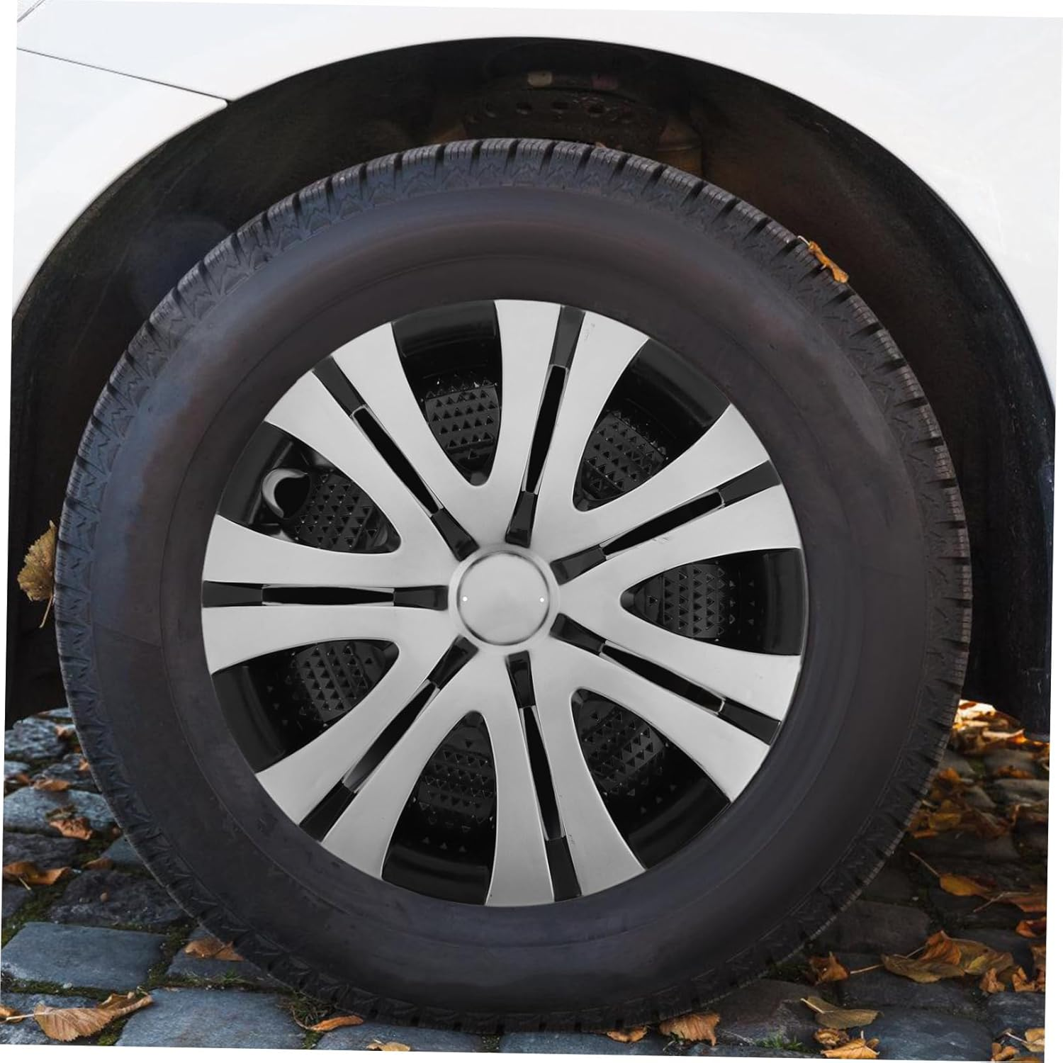 HOLIDYOYO Car Wheel Hub Covers Wheel Rim Cover Fit Hubcaps Decoration Plastic Hubcaps image number 3