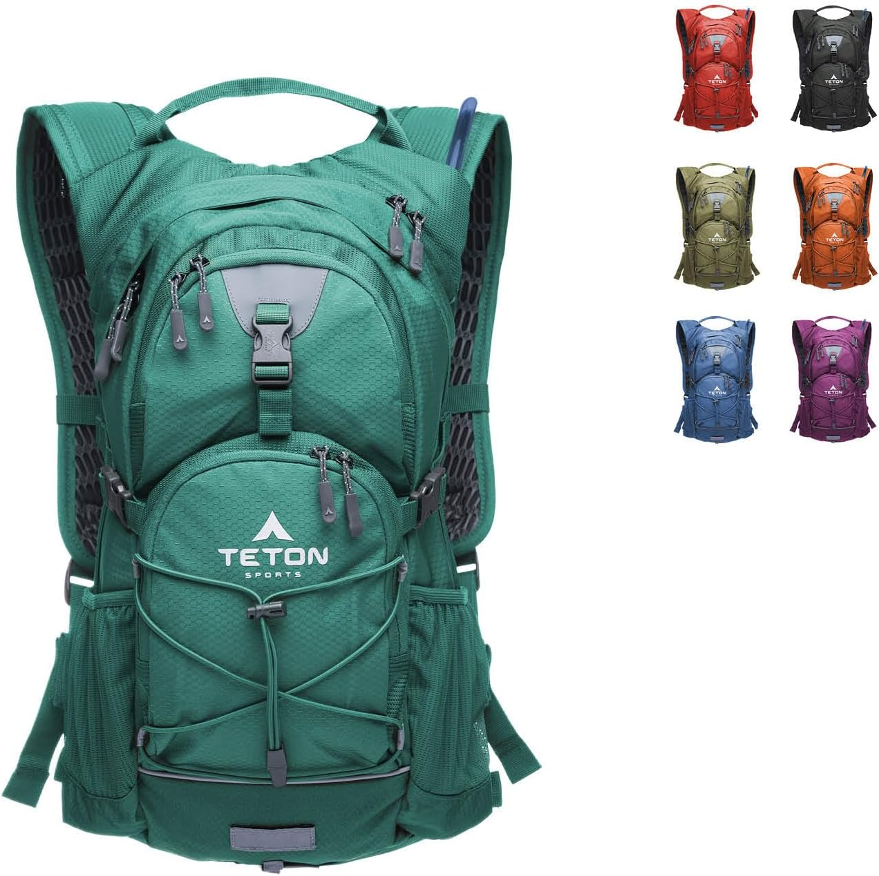 Teton Oasis/Trailrunner Hydration Backpack &ndash; Lightweight Water Pack with 2L/3L Bladder for Hiking, Running, Cycling, Biking &ndash; 2L/18L/22L Sizes &ndash; Sewn-In Rain Cover &ndash; Fits Men and Women
