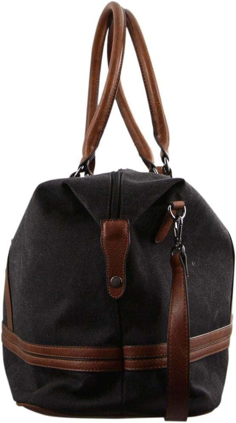 Pierre Cardin Canvas Overnight Bag - Black image number 4