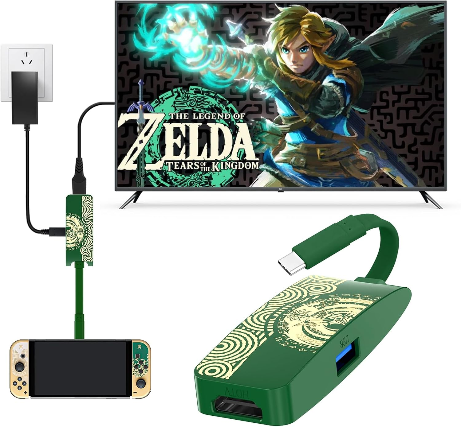 GOPALA Switch Dock for Nintendo, Switch TV Dock 4K, Switch Docking Station for Nintendo Switch OLED Steam Deck image number 2