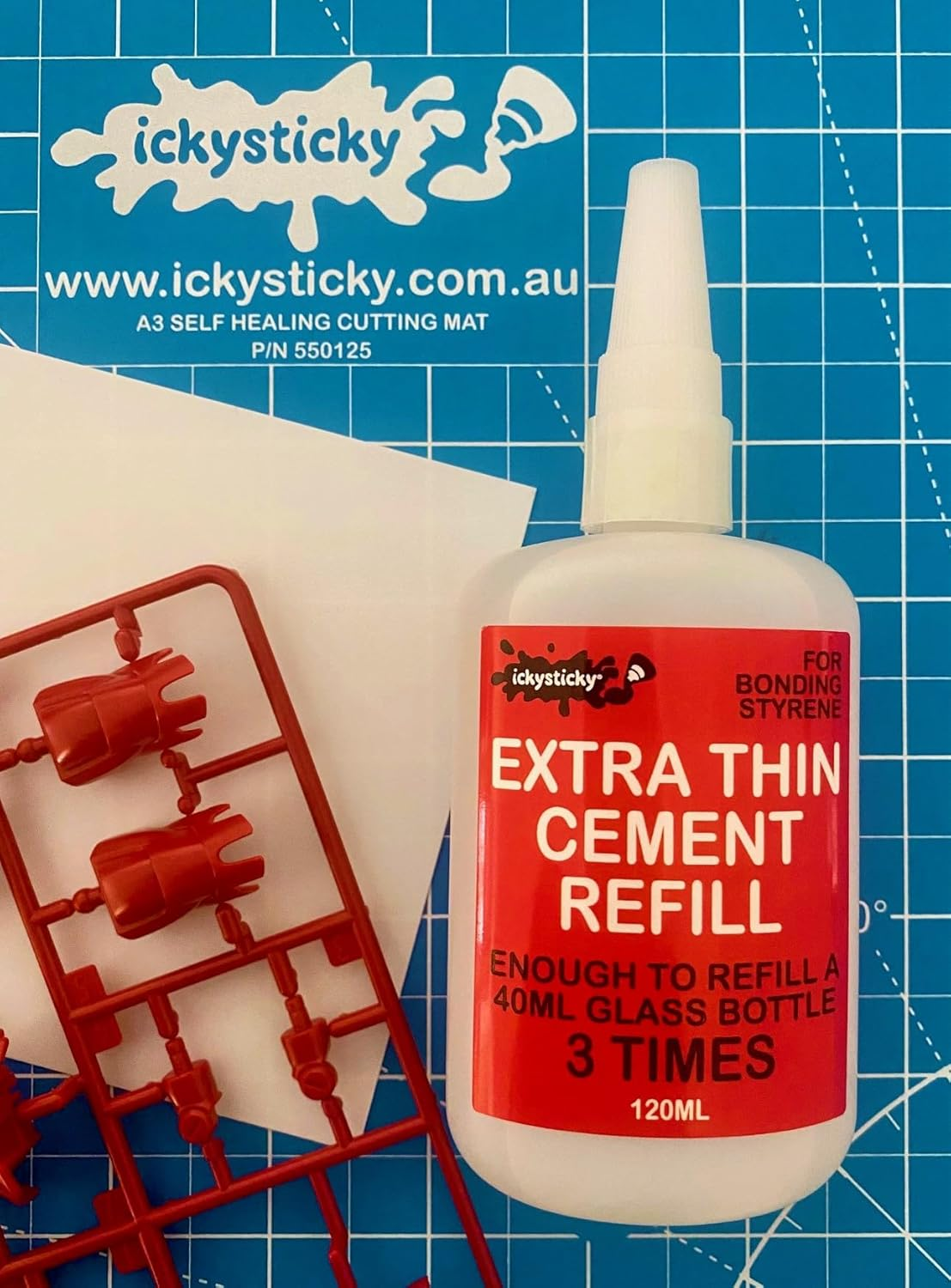 Ickysticky Extra Thin Cement Refill 120Ml for Styrene Model Kits Tamiya Kits