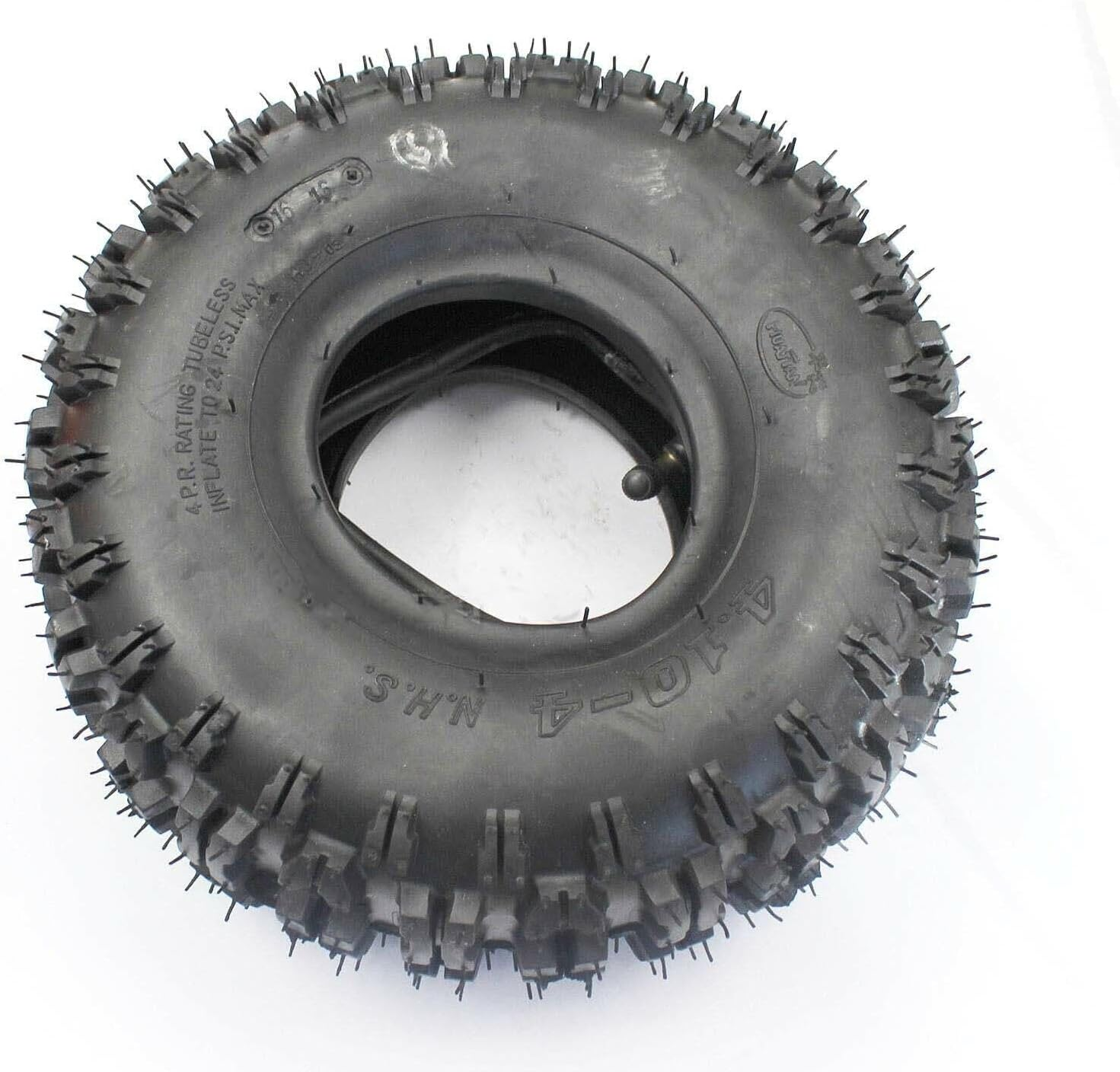 TDR 4Pcs 4.10-4 Inch Tyre Tire + Tube for 47Cc 49Cc Mini Kids Quad Bike ATV Buggy Go Kart 4 Wheeler Replacement image number 6