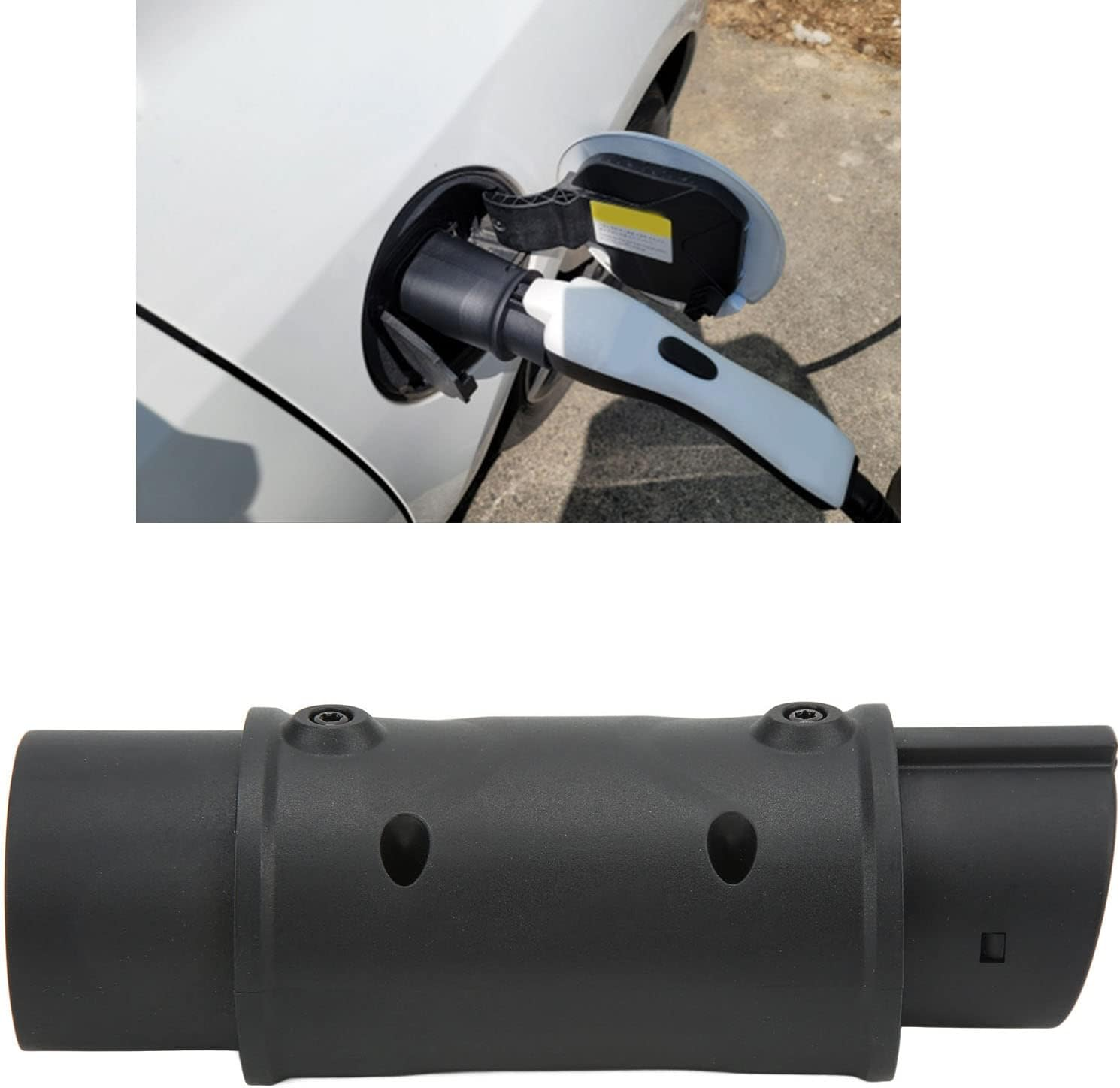 Evs Adapter, 16A 32A Universal EV Adapter Type 2 to Type 1 Connector IP54 EV Connector UL94 V 0 Flame Retardant EV Converter