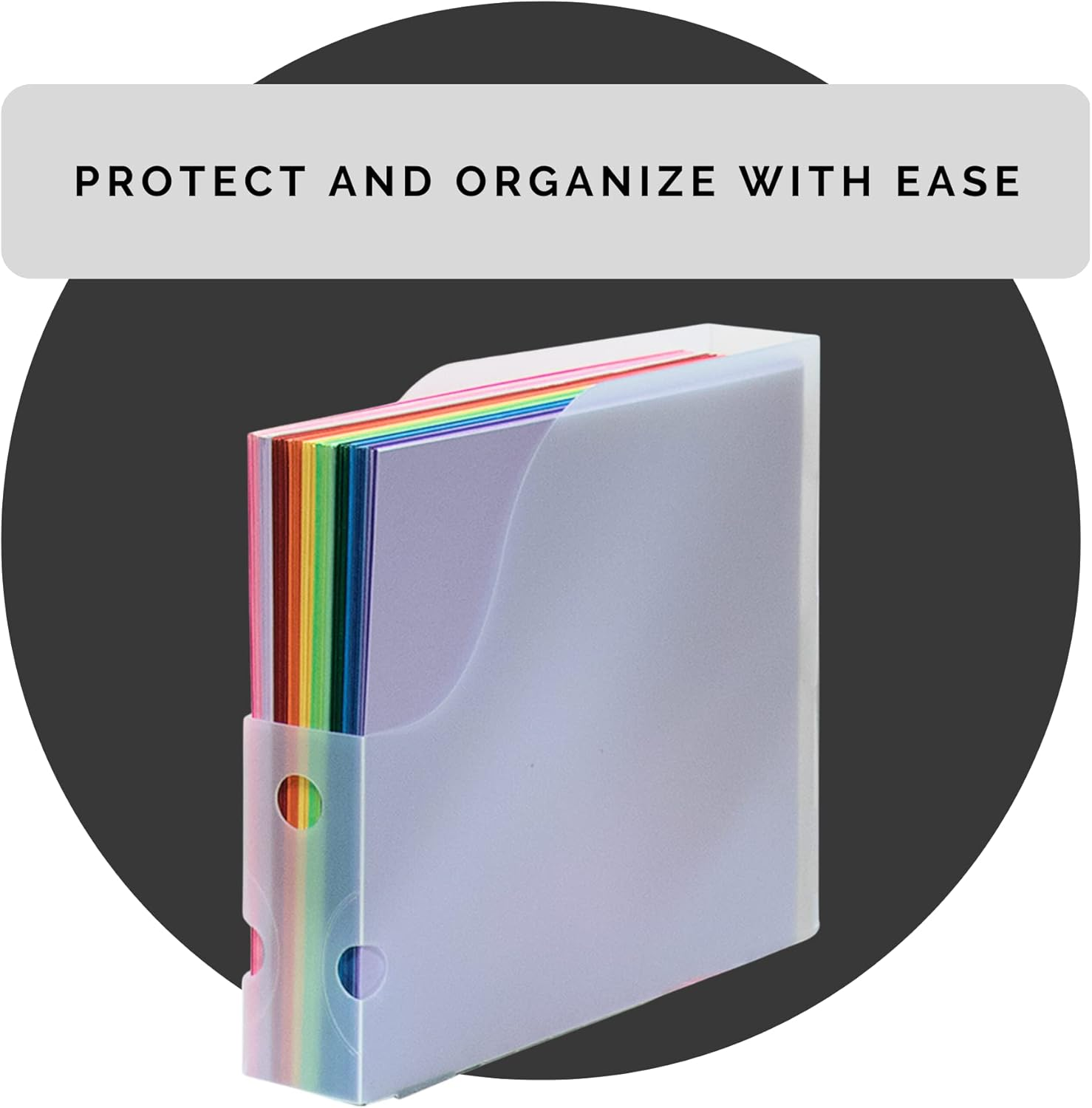 Advantus Vertical Scrapbook Paper Holder, Frosted image number 6