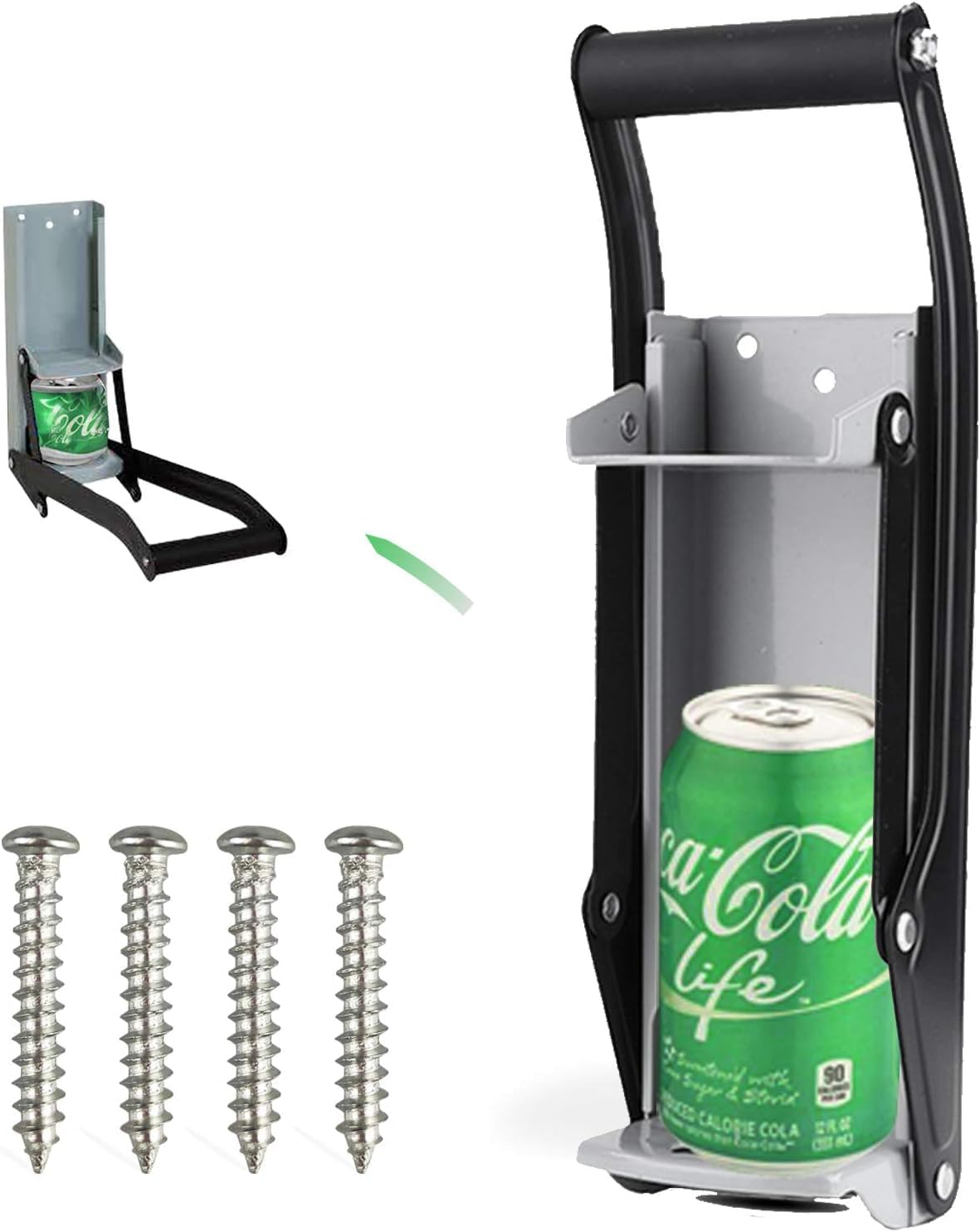 12-Ounce and 16-Ounce Can Crushers, Wall Mounted Can Crushers Crushers, Environmentally Friendly Recycling Tools for Recycling Soda and Beer Cans image number 2