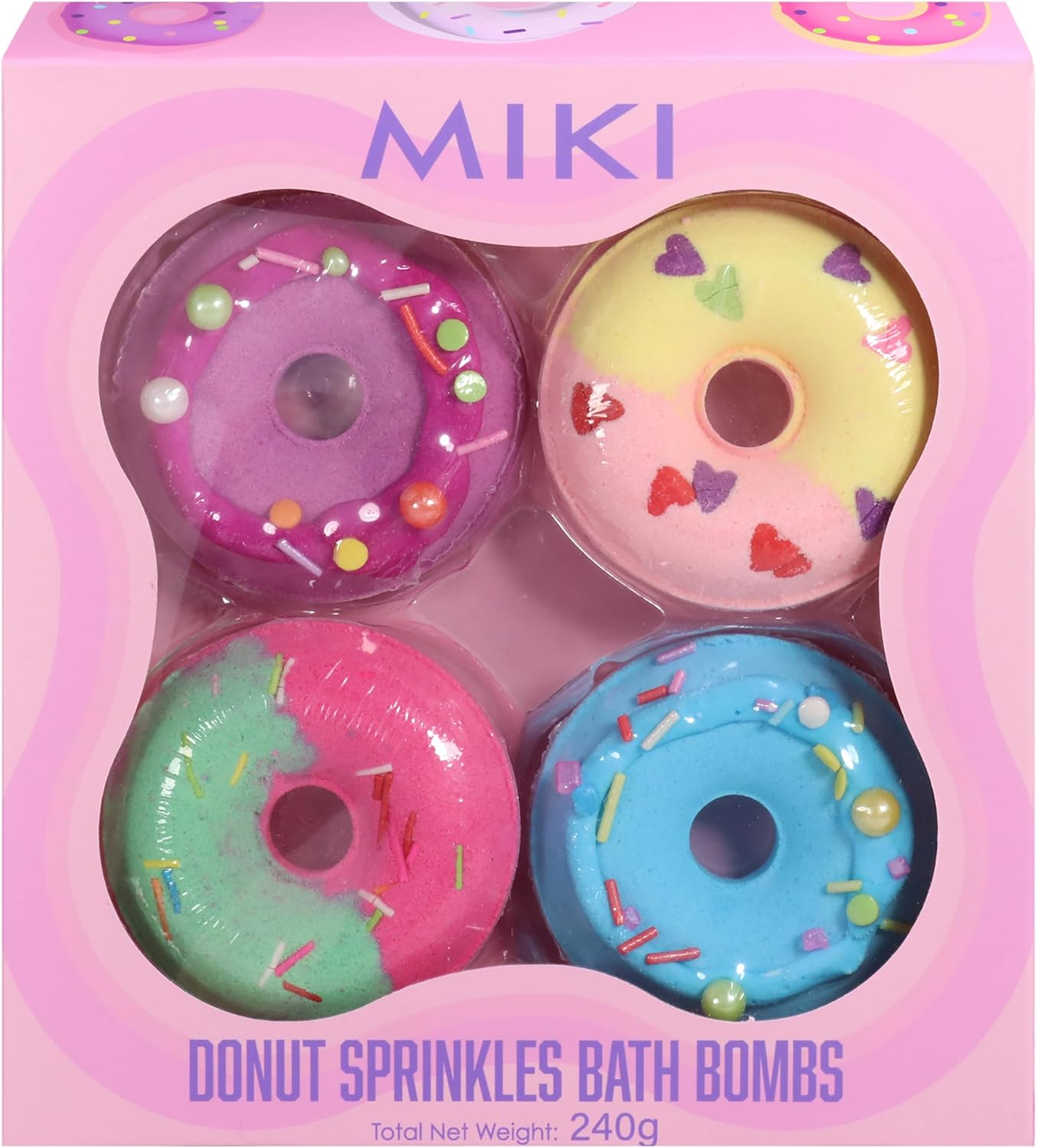MIKI Donut Sprinkles Bath Bomb Set