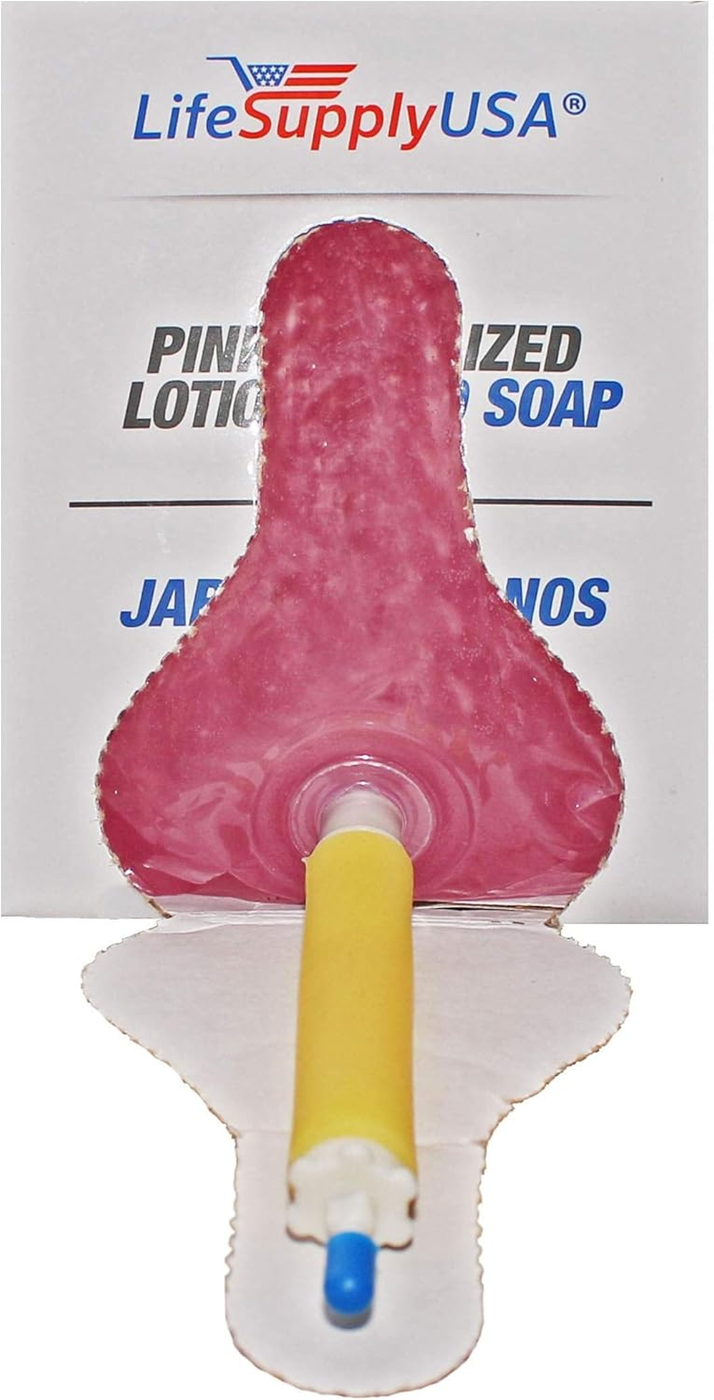 Case of 12 Pink Pearlized Liquid Lotion Hand Wash Soap 800-Ml Dispenser Refill Pouch Bags image number 1