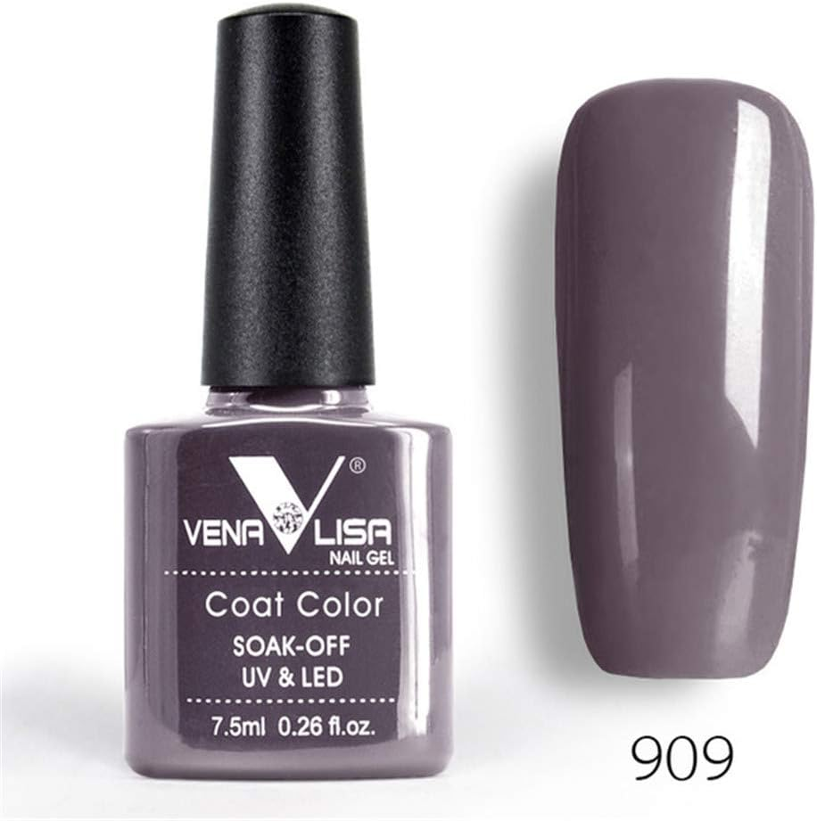 1 Glass Bottle Fashion Bling 7.5 ML Soak off UV Gel Nail Gel Polish Cosmetics Nail Art Manicure Nails Gel Polish Shellak Nail Varnish (909)