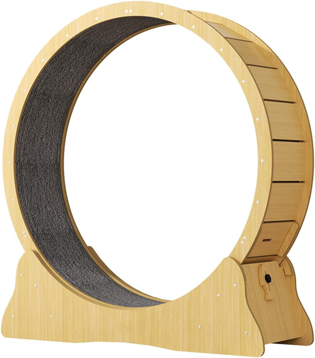 Cat Exercise Wheel Toy Running Exerciser Treadmill Scratcher Board|Cat, Kitten Running Spinning and Scratching Fun Wheel - 110Cm image number 2