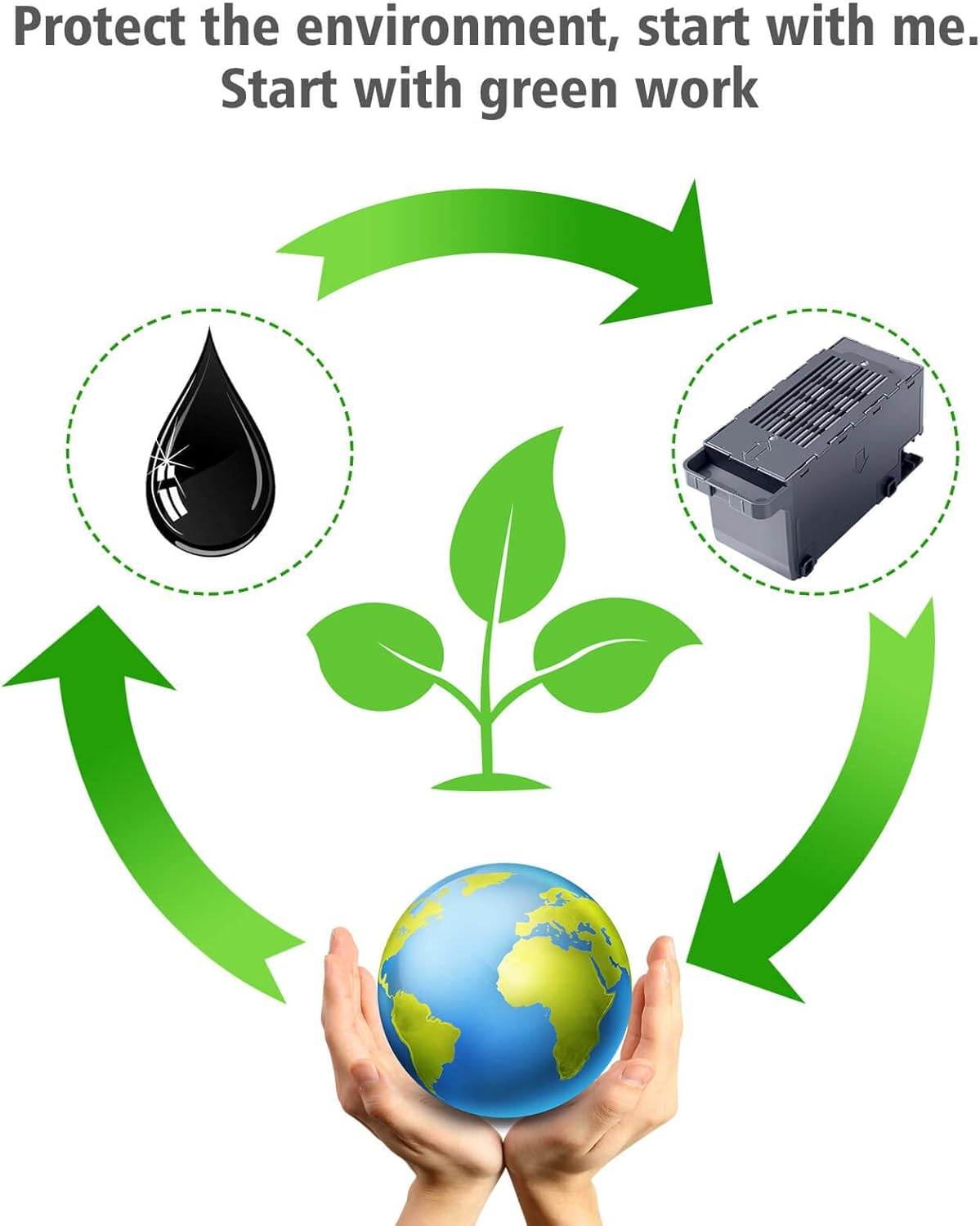 Spaceink C9345 Ink Maintenance Box Tank for ET-8550 ET-16600 ET-5850 ET-5800 ET-16650 ET-8500 WF-7840 WF-7820 ET-5880 WF-7310 ST-C8000 ST-C8090 Printer (PXMB9/C12C934591 Waste - Sg400 Waste Collection Unit image number 7