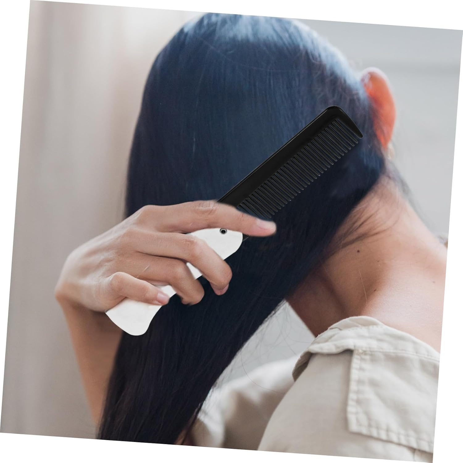 OHPHCALL Folding Hair Comb for Men Women Portable Mini Comb for Travel Office Car image number 2