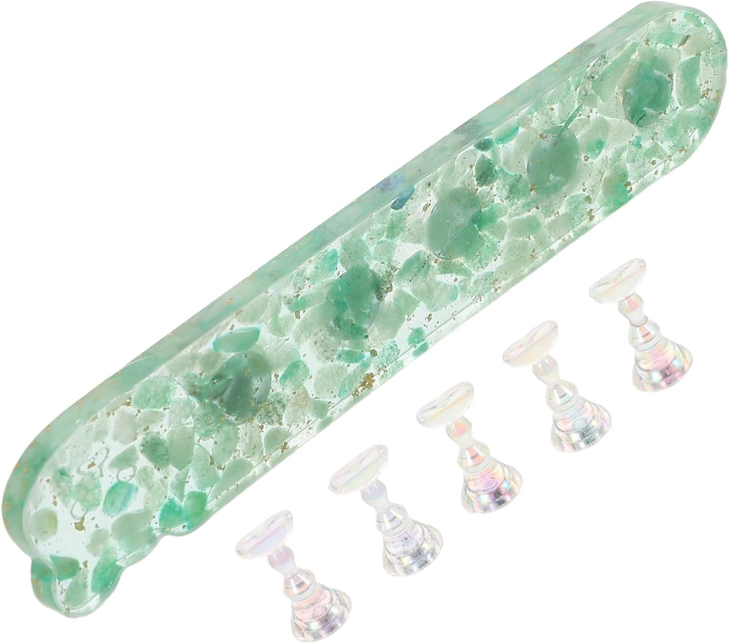 HEATSHAKING Durable Nail Art Practice Stand for Home Salon Use Press Nails Holder with Wear Resistant Build Educational Fingernail Training Tool for DIY Manicure Beginners and Professionals image number 4