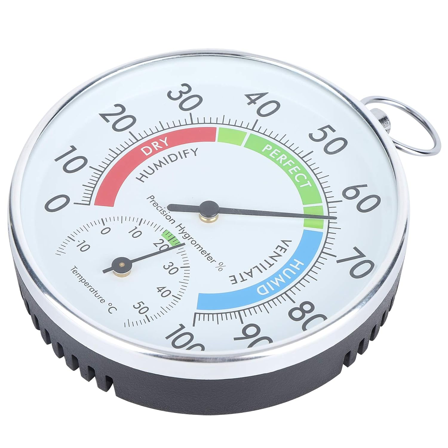 Temperature Humidity Meter Indoor Hygrometer Wall Hanging - Humidity & Temperature Control for Home Warehouse Office image number 1
