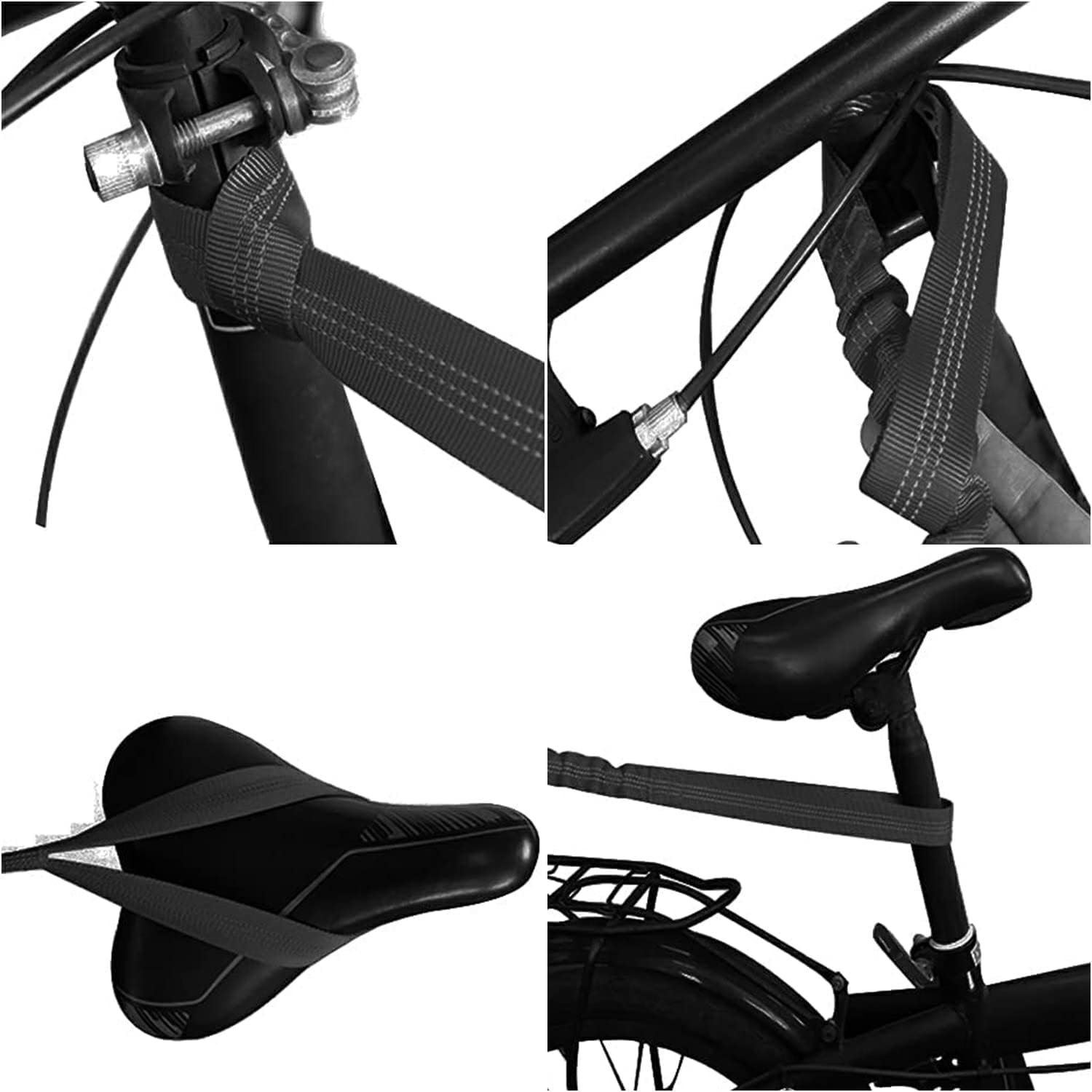 Bicycle Tow Rope Belt Strap, 1Pc MTB Stretch Bungee Tow Rope, Bicycle Children Bungee Tow Strap with Storage Bag image number 6