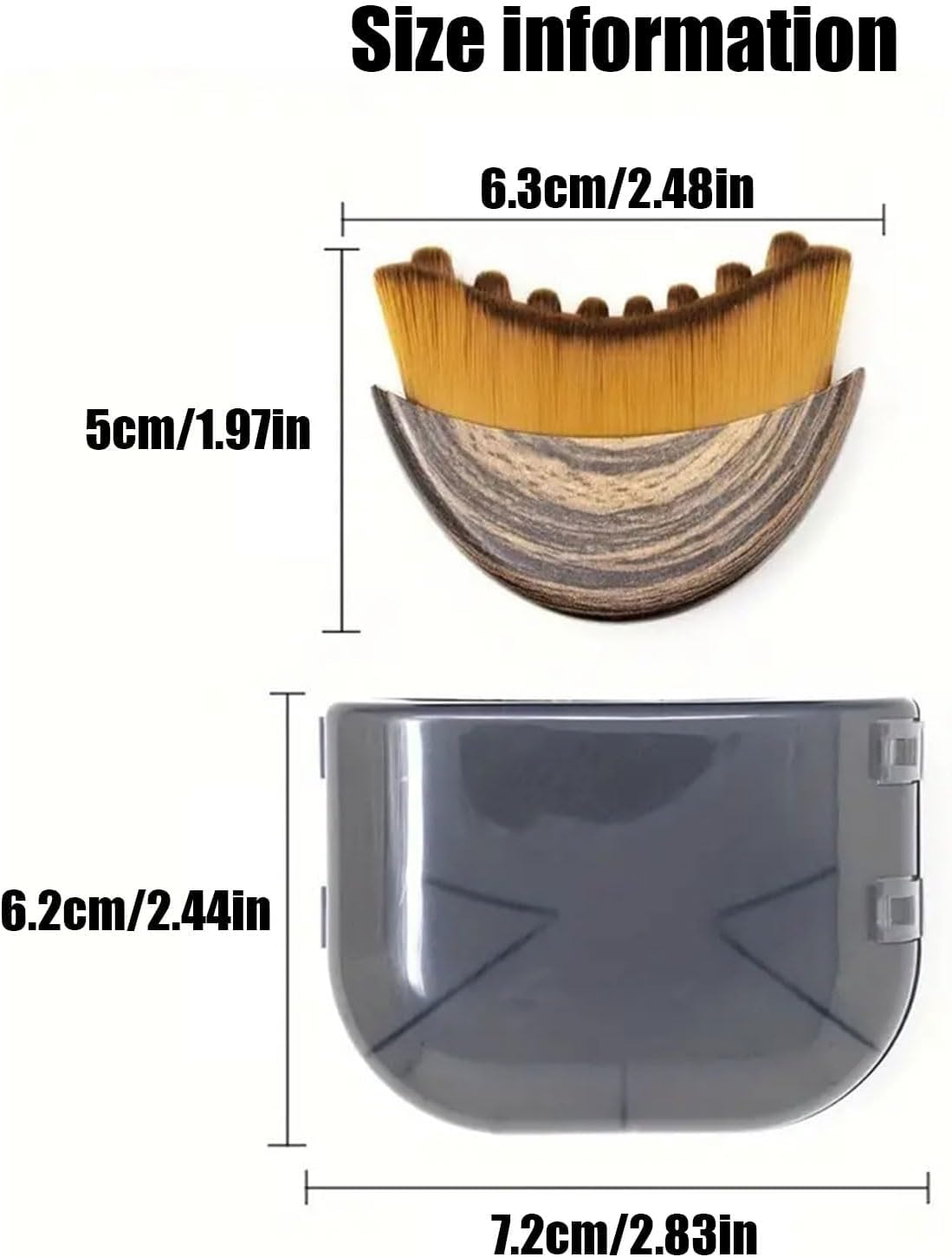 Yxvyxymyxxg​ Facial Lymphatic Brush & Contour Massager - Ergonomic Dry Brushing Tool for Reducing Puffiness, Defining Facial Features, Easy to Clean & Store