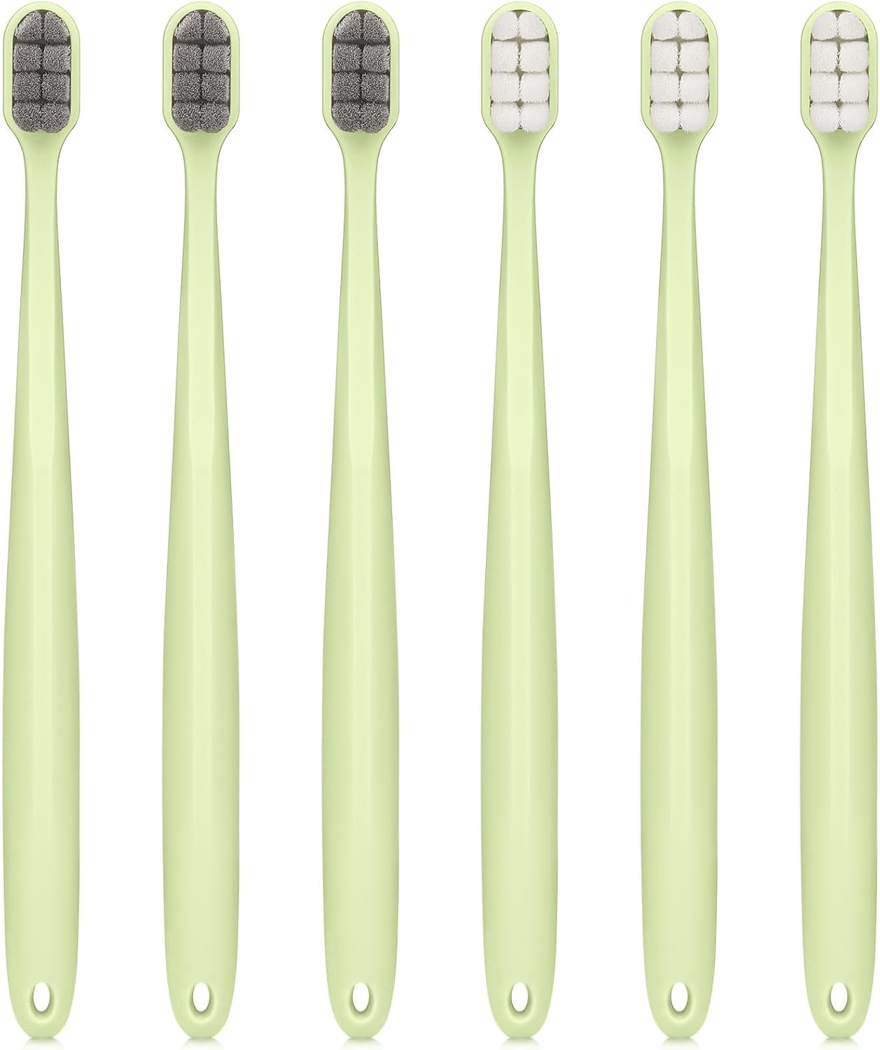 Extra Soft Toothbrushes for Adults Sensitive Gums, Upgraded 20000 Soft Bristles Toothbrush with 8 Holes, Compact Small Head Portable Manual Toothbrush for Pregnant Women, Elderly, Braces image number 2