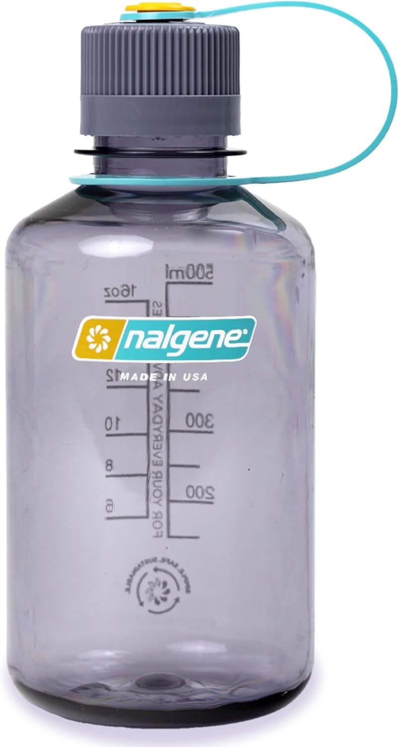 Nalgene Sustain Tritan Bpa-Free Water Bottle Made with Material Derived from 50% Plastic Waste, 16 OZ, Narrow Mouth