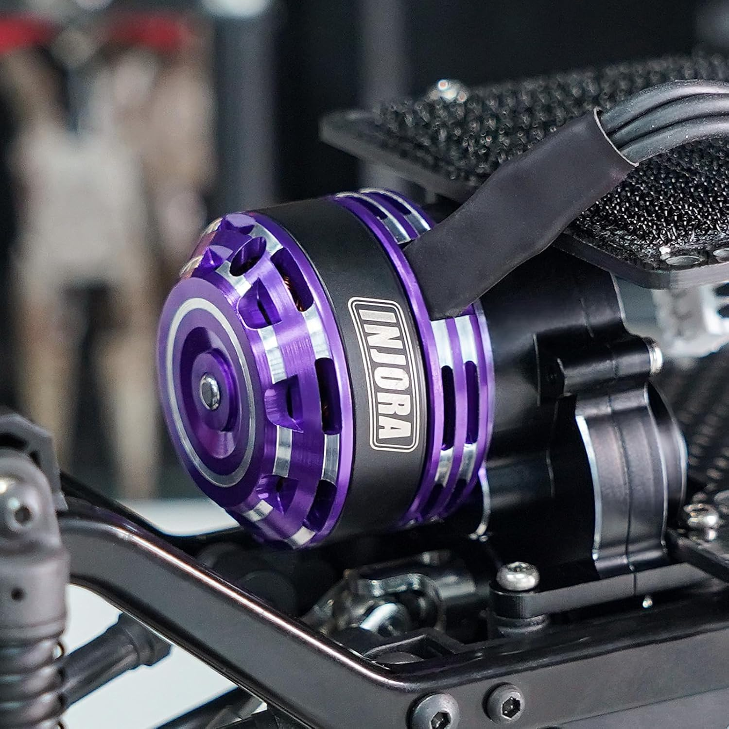 INJORA Fat Viper 2204 2400KV Brushless Outrunner Motor & Transmission for TRX4M 1/18 RC Upgrade image number 6