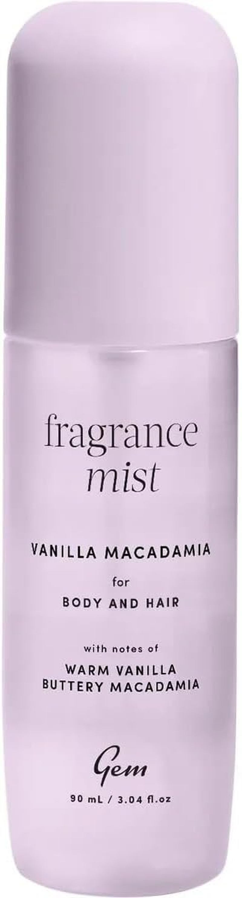 Gem Fragrance Mist for Body & Hair Vanilla Macadamia 90Ml