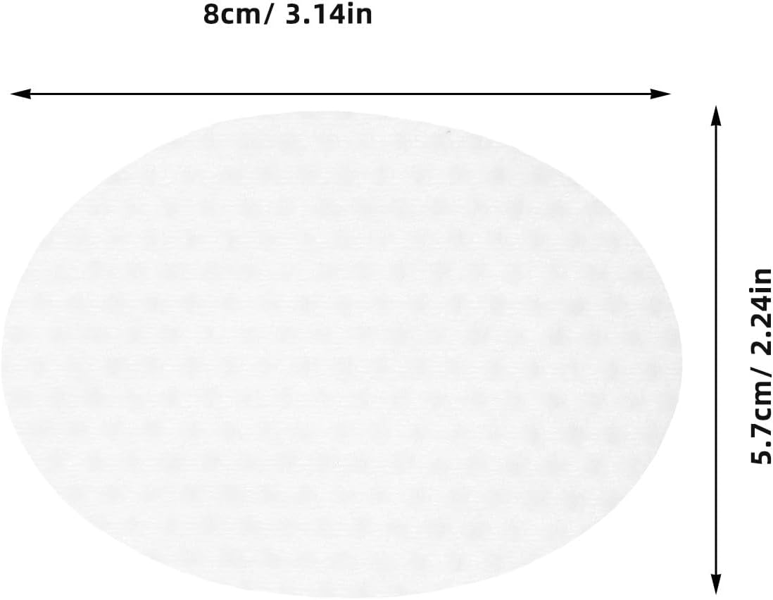 HONMEET 1200Pcs Exfoliating Oval Cotton Pads for Face Cleansing and Makeup Removal, Disposable Facial Pads for Deep Pore Oil Control and Gentle Skin Care in Daily Use image number 3