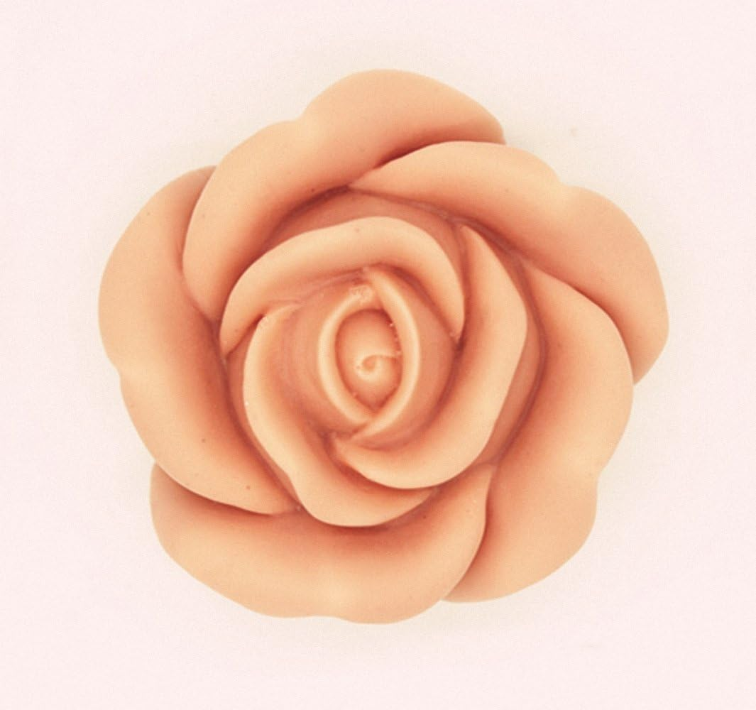 Moldfun 3D Rose Candle Mold - 3D Flower Craft Art Silicone Mold for Handmade Soap, Bath Bomb, Lotion Bar, Chocolate, Candle, Crayon, Wax