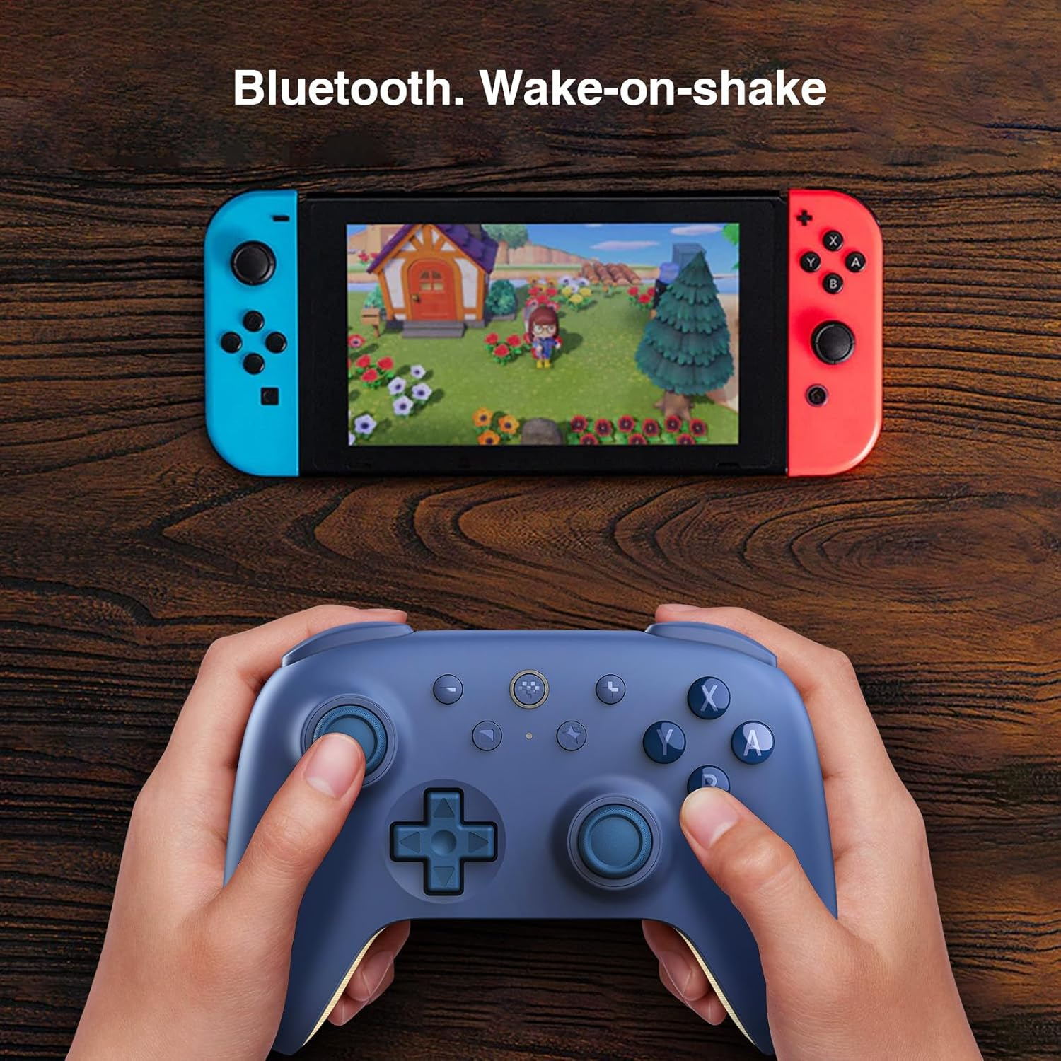 8Bitdo Ultimate 2C Bluetooth Controller (Hall Effect Joystick Update) - for Switch/Switch 2, with Remappable L4/R4 Bumpers, 6-Axis Motion Control, Rumble Vibration and Turbo Function (Dark Blue) - Dark Blue image number 6