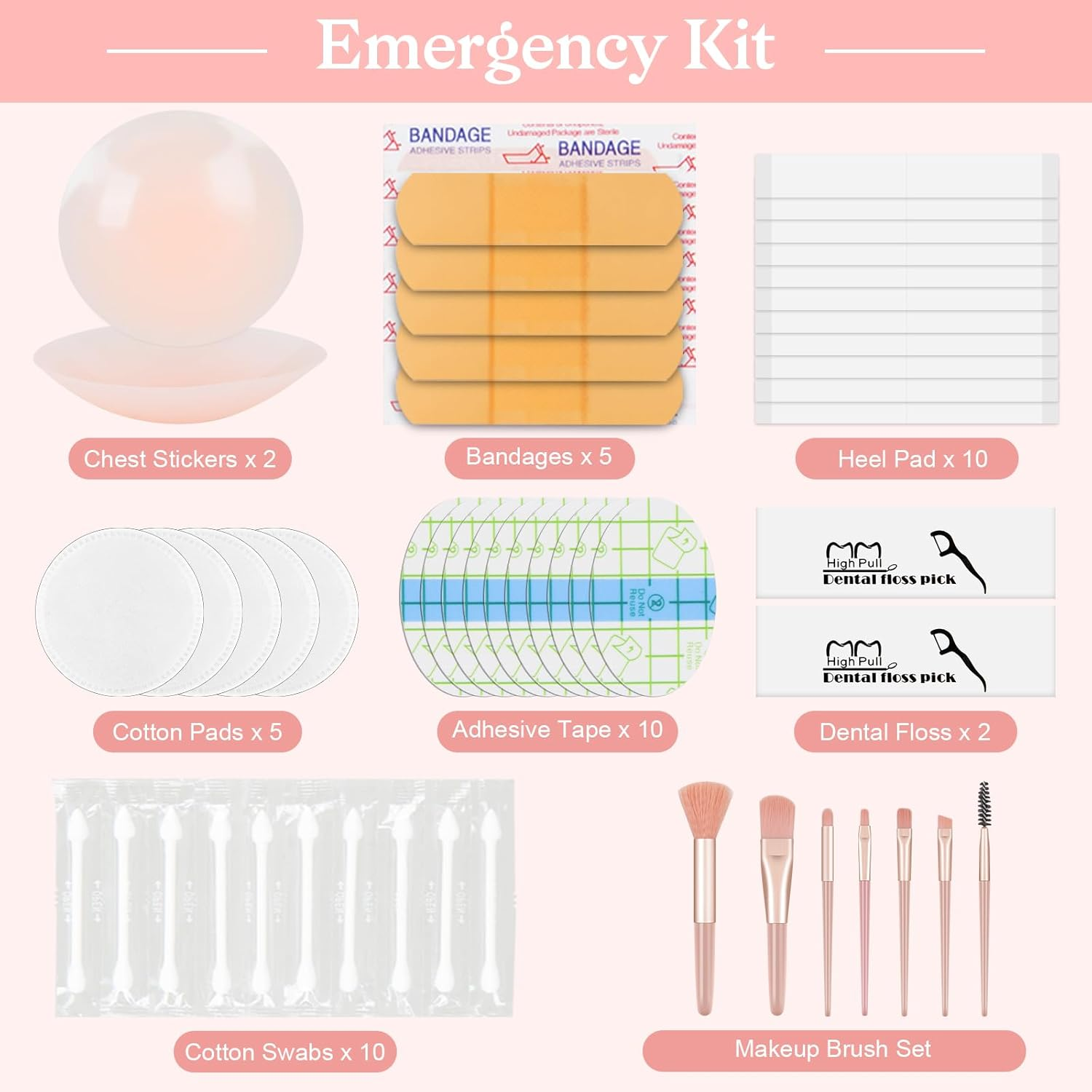 Bride Wedding Day Emergency Kit for Wedding Day Items, Wedding Essentials Supplies Emergency Kit for Women, Wedding Day Must Haves, Wedding Necessities image number 3