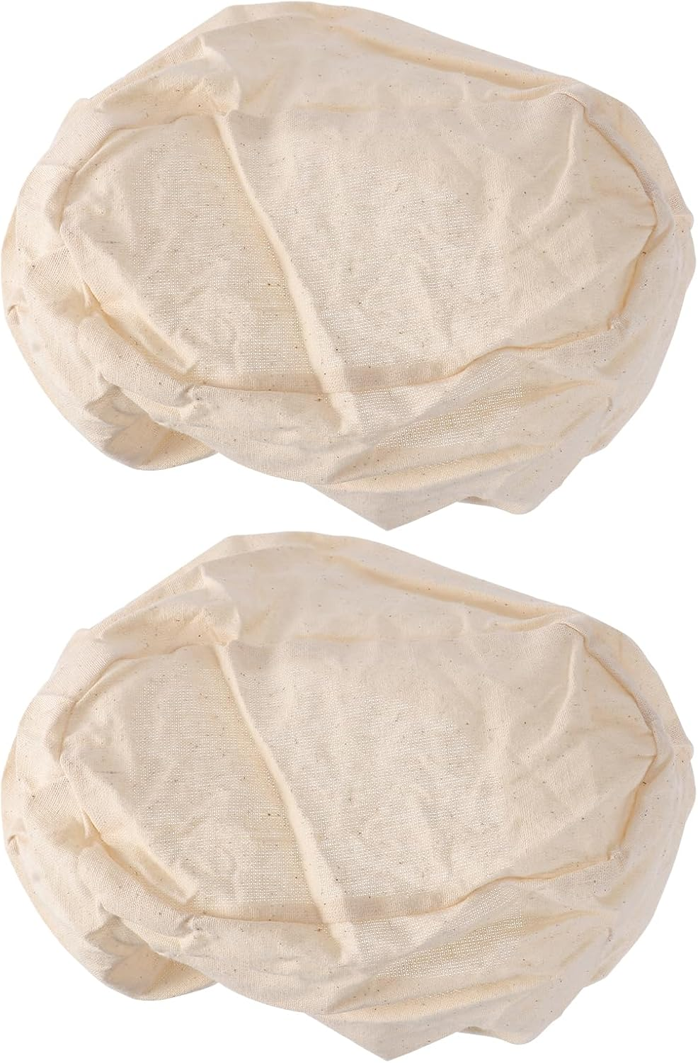 MUCKLILY 2Pcs Sourdough Bread Sourdough Proofing Basket Bread Proofing Cloth Liner Cheese Wax Cannabutter Maker Bread Baker Tools Keeper round Couch Baking Supplies Fermented Cloth Rattan