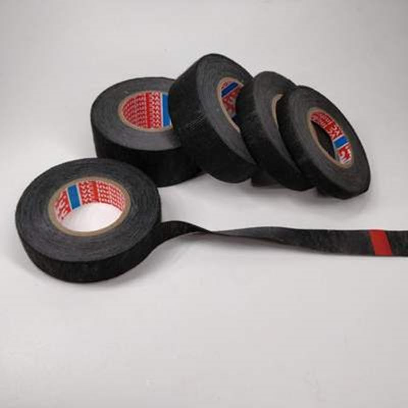 15M 9/15/19/25MM Heat-Resistant Adhesive Cloth Fabric Tape for Automotive Cable Tape Harness Wiring Loom Electrical Heat Tape (Color : 15M, Size : 15Mm) image number 5