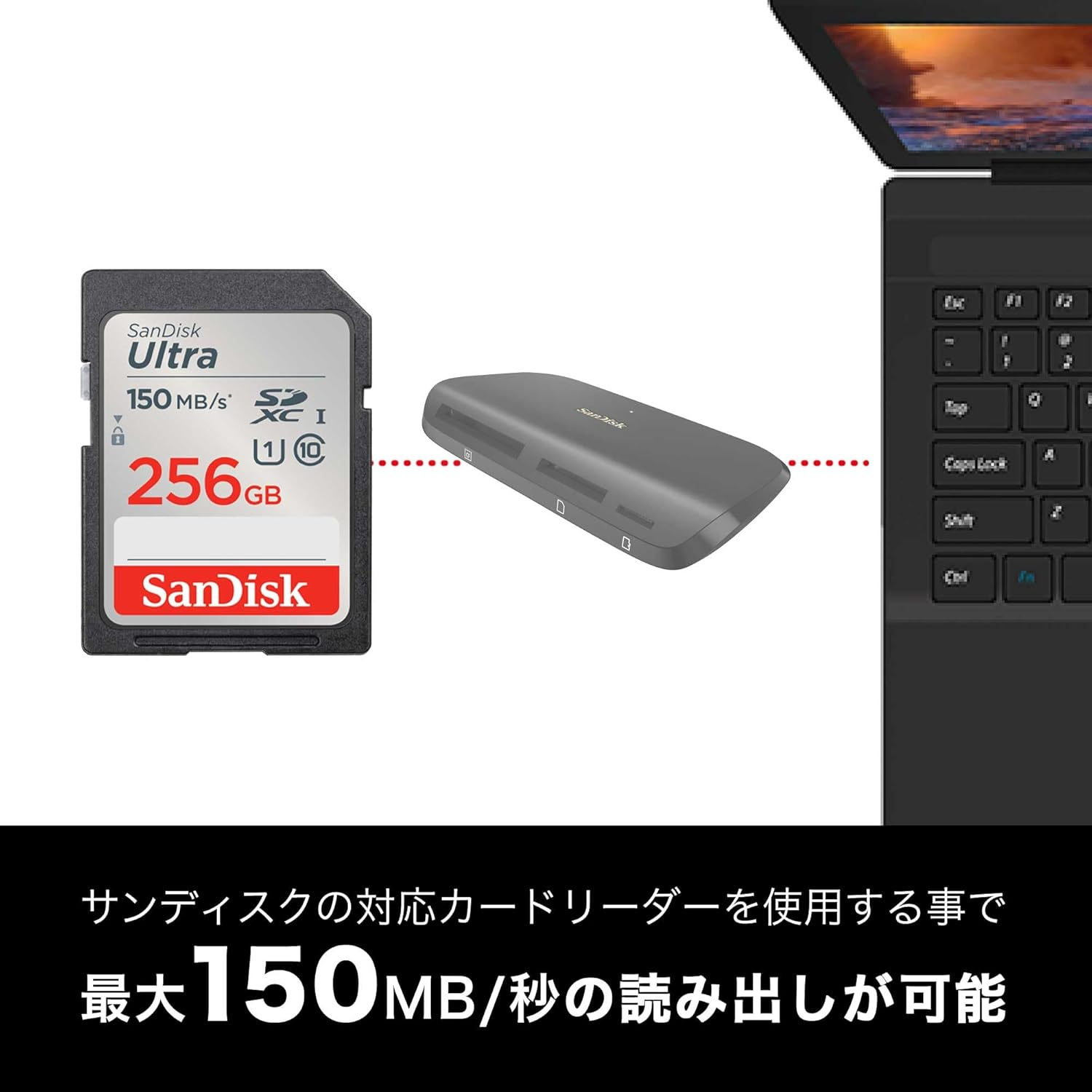 Sandisk SDSDUNC-256G-GH3NN 256GB SDXC Class 10 UHS-I Readable up to 150Mb/Sultra SDSDUNC-256G-GH3NN image number 4