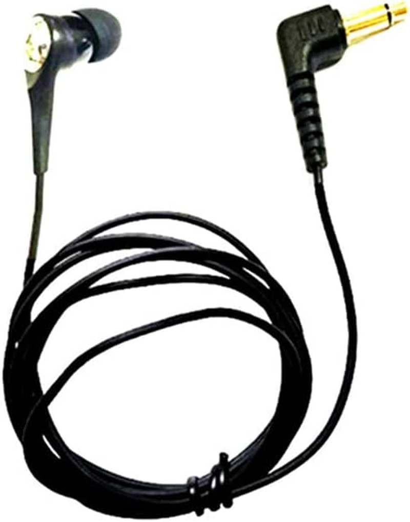 Single Sided Black Mono Earbud Economy Earphone Noise Isolating Headphones Reinforced Cord image number 6