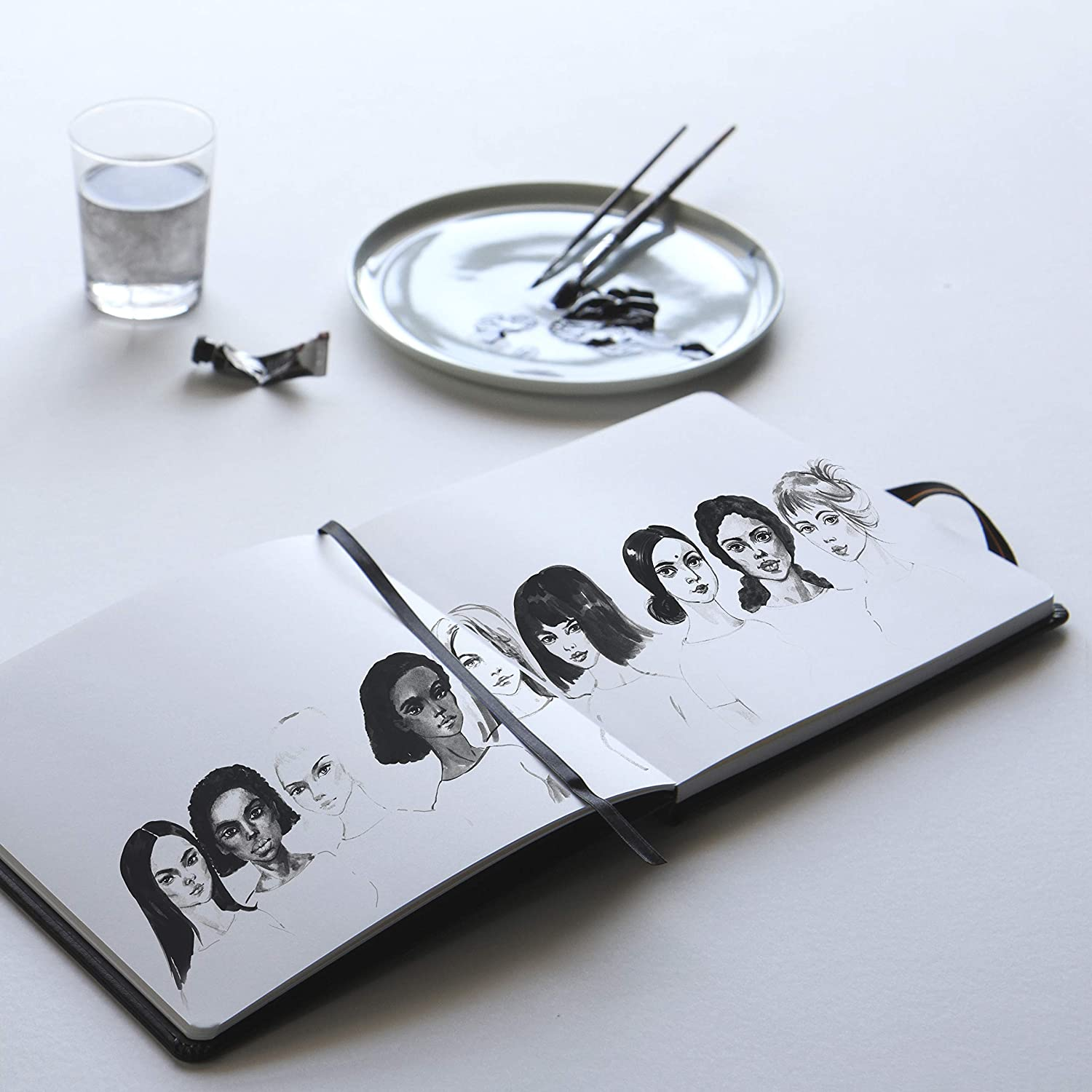 Rhodia Touch Collection Plain Hard Cover Pen and Inkwash Book image number 5