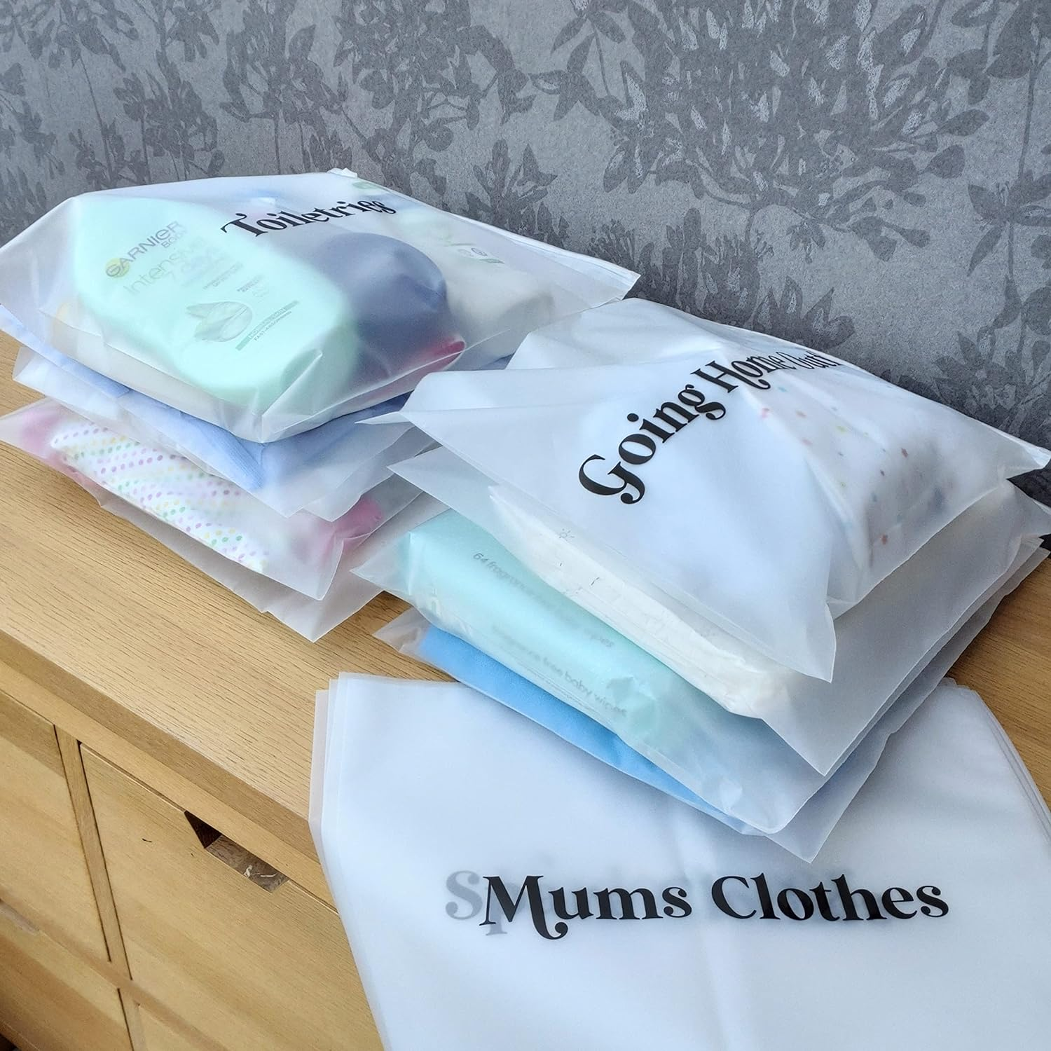 21X Baby Hospital Maternity Organiser Bags Essentials | Baby Shower | Mum to Be | Labor & Delivery Bag Labels image number 2