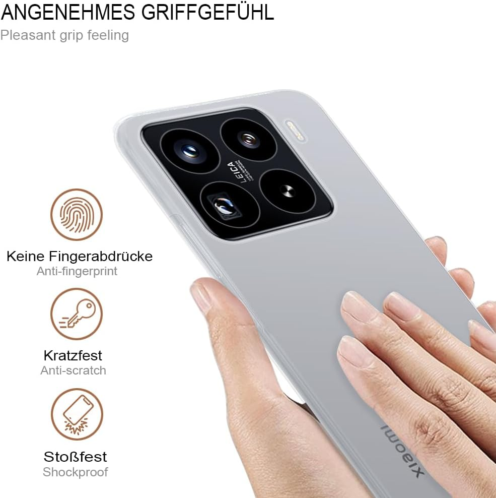 HSP 360 Degree Case for Xiaomi 15 Pro [Full Protection] Mobile Phone Case Protective Case Scratch-Resistant Shockproof Drop Protection Camera Protection Screen Protector Perfect Fit Premium TPU and PC image number 2