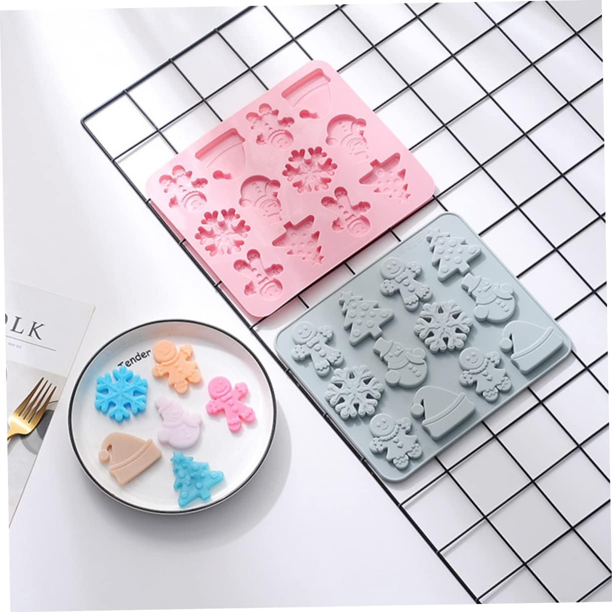 Silicone Mold for Baking Biscuit Mold and Cake DIY Mould for Christmas Silicone Moulds to Create Gingerbread Christmas Decor image number 1