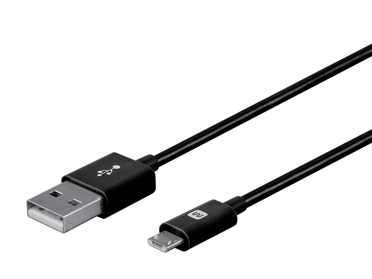 Monoprice Select Series USB a to Micro B Charge & Sync Cable, 6-Inch Black image number 3