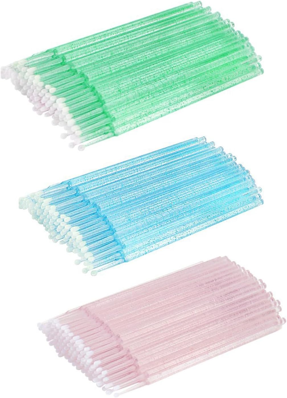Hzqzaoan Micro Applicator Brushes, 100 Pcs Multicolor Lash Micro Brush for Eyelash Extension, Recorrect Eye Makeup, Cleaning Eye, Mascara Wands - Micro Makeup Brushes for Eyelash and Eye Makeup image number 3