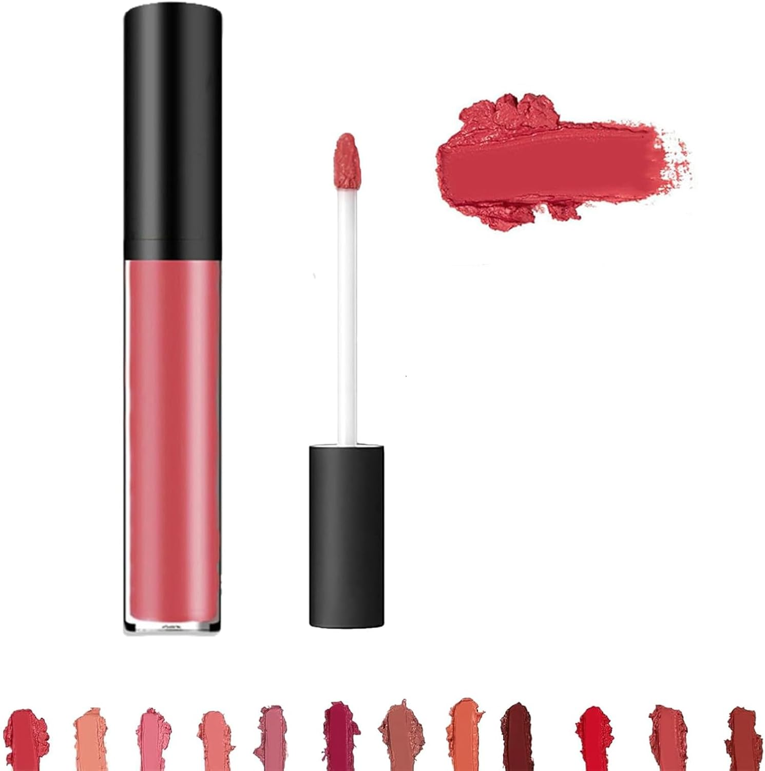 Lassi Lips Staining Lip Oil, Lassie Lip Staining Oils, Beryse Lip Stain Oil, 12 Colors Cream Texture Lipstick, Light and Non-Sticky, Non-Fading, Suitable for Women to Carry (#7)