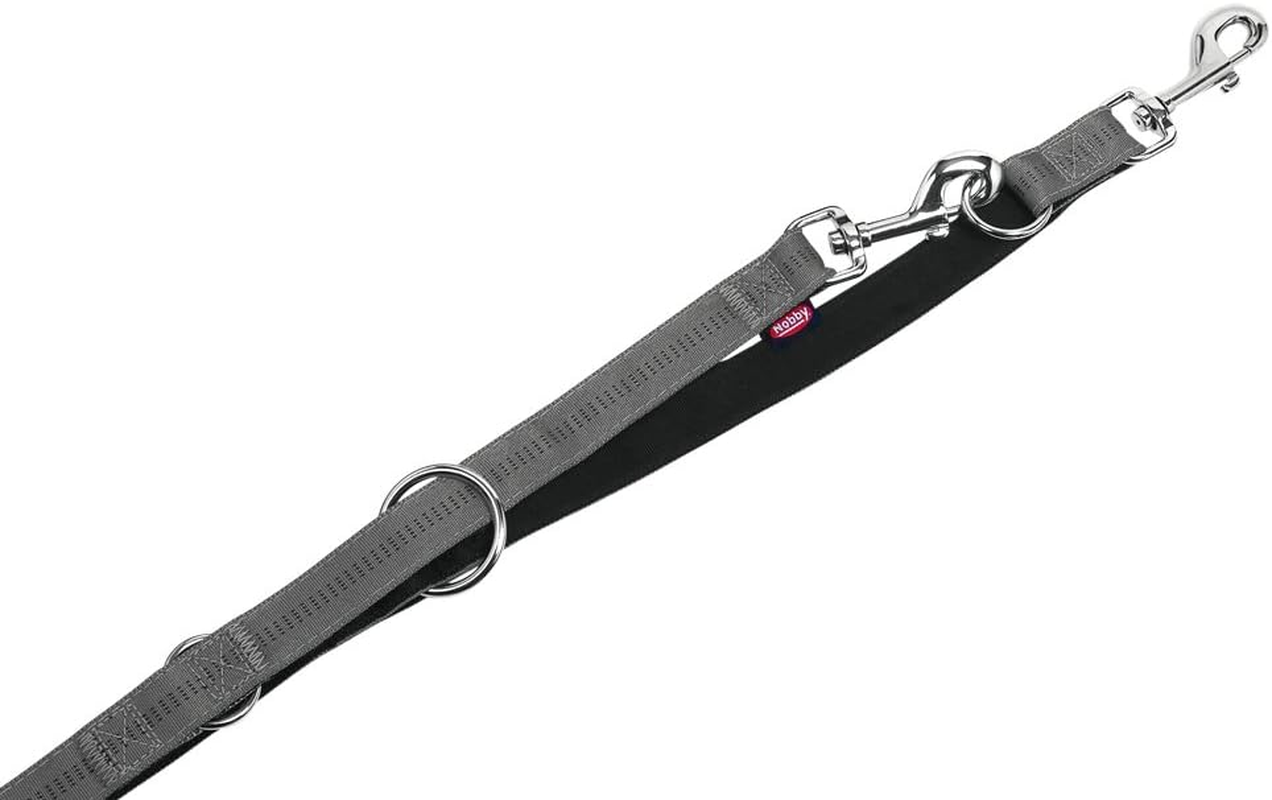 Nobby Soft Grip Dog Leash, 200 Cm/25 Mm, Purple/Black