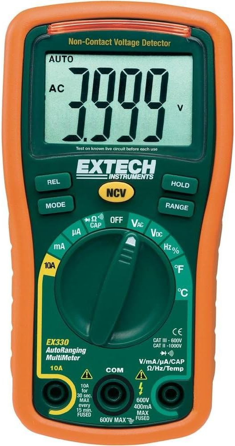 Extech EX310 Manual Ranging Mini Multimeter with Battery Test Function image number 1
