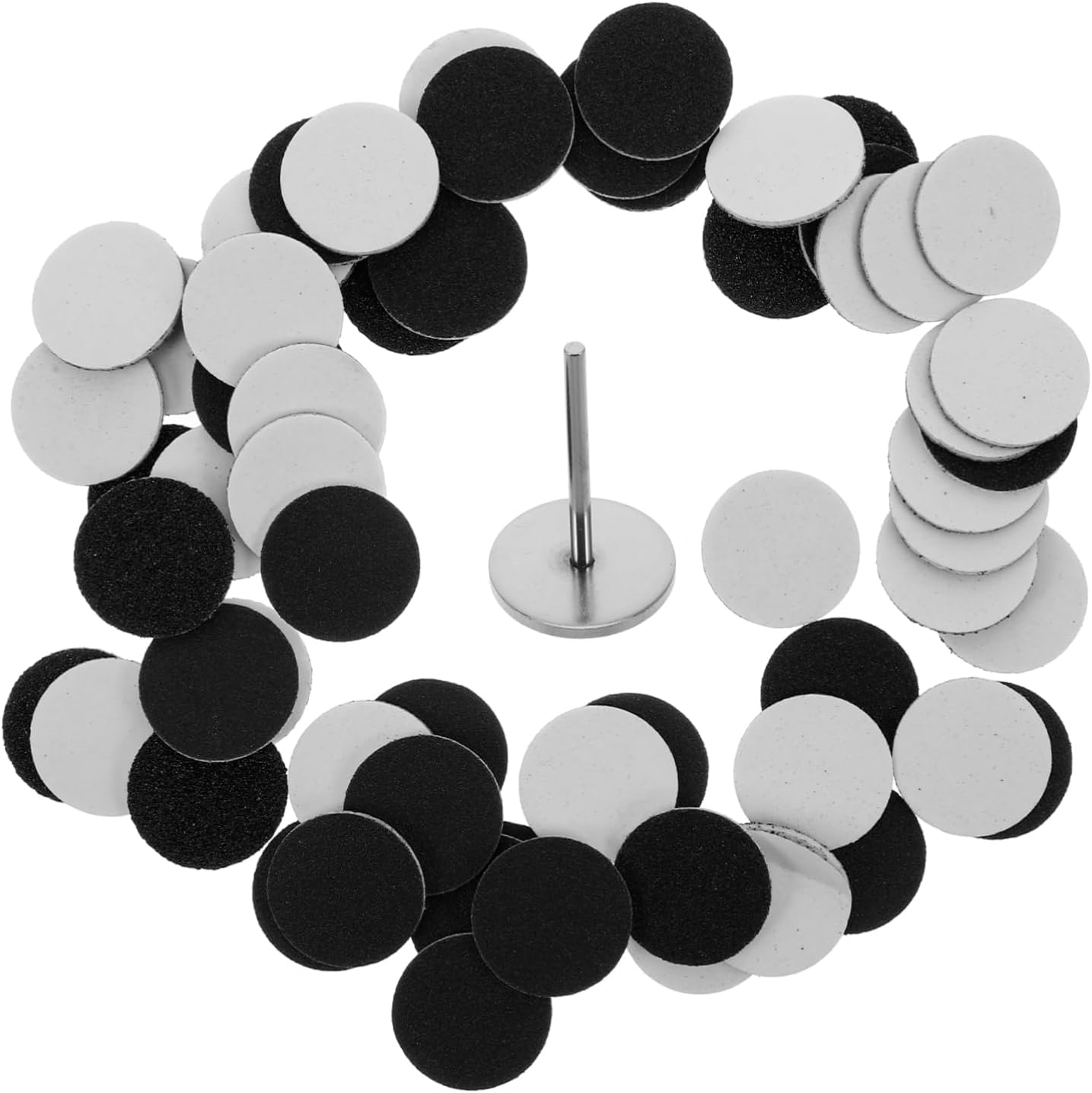 PACKOVE 60Pcs Nail Sanding Discs Set for Callus Remover 20Mm Replacement Sandpaper Discs for Electric Foot File Suitable for Pedicure and Nail Care